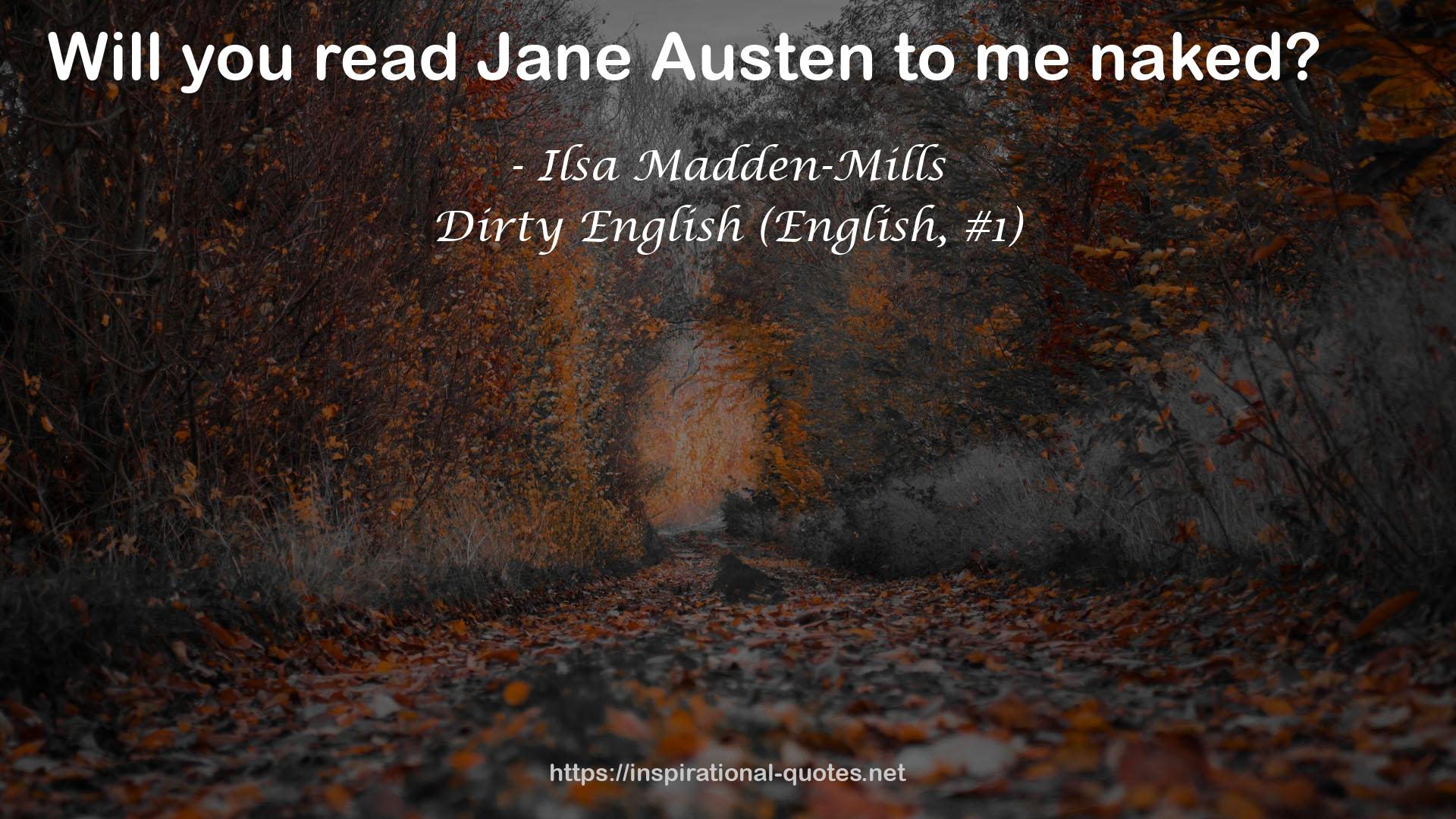 Dirty English (English, #1) QUOTES