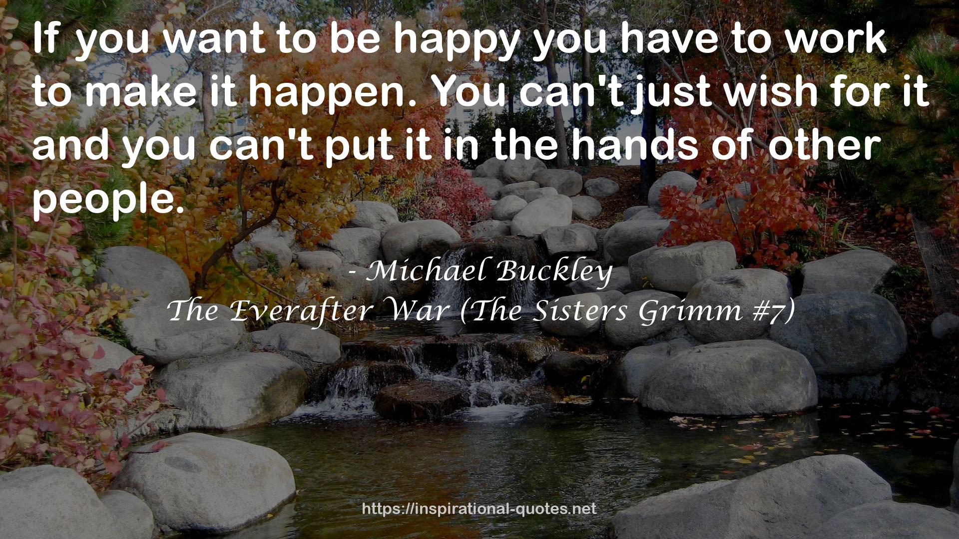 The Everafter War (The Sisters Grimm #7) QUOTES