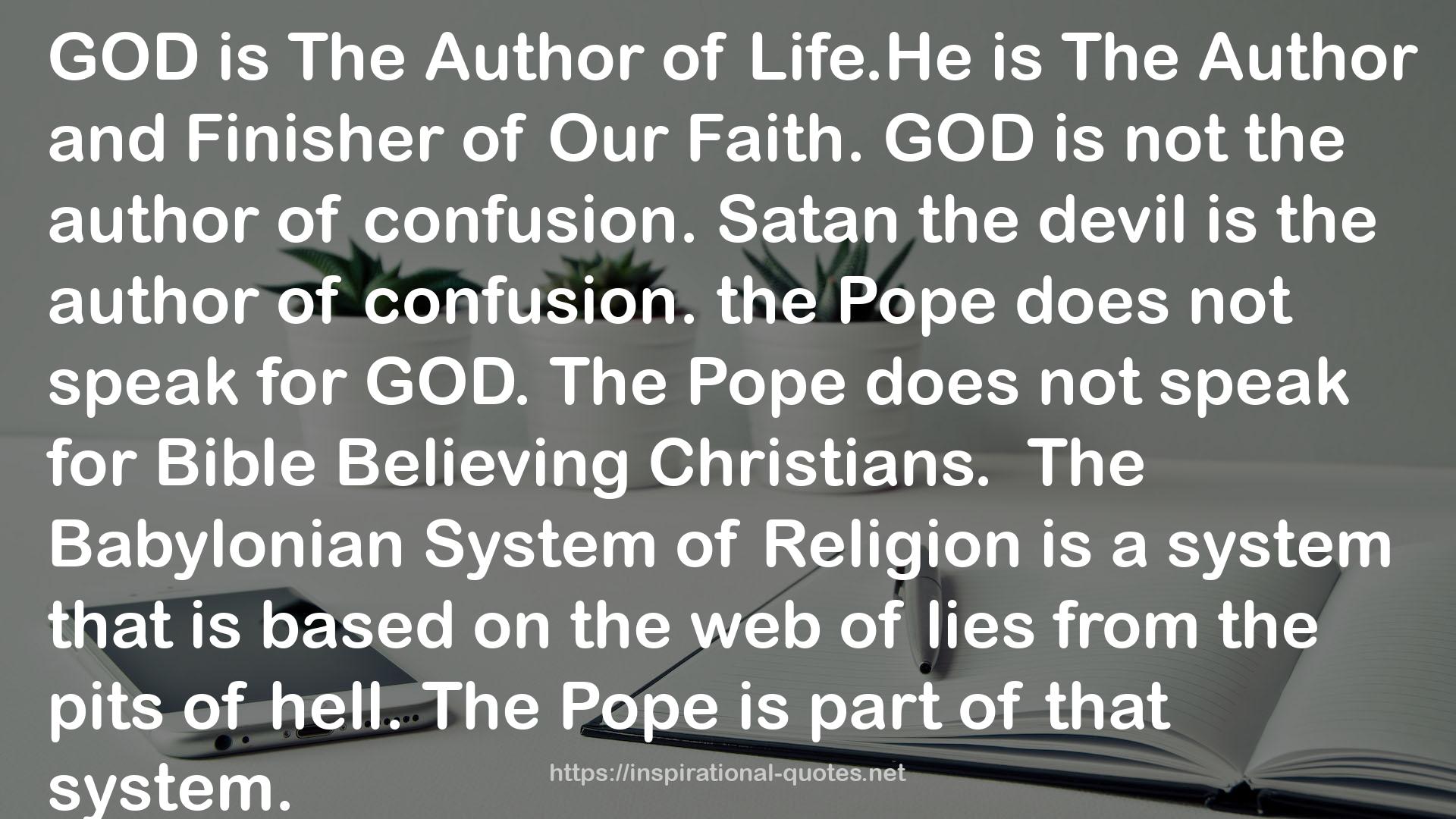 The Babylonian System of Religion  QUOTES