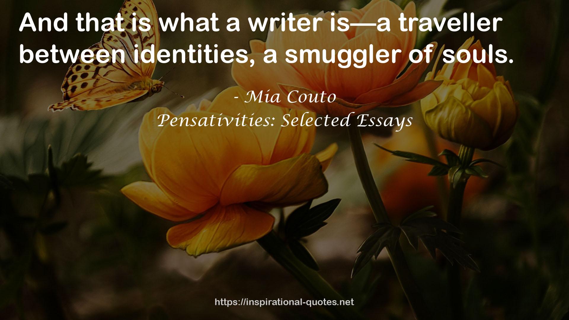 Pensativities: Selected Essays QUOTES