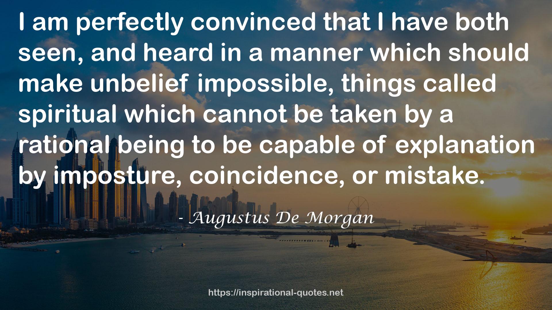 Augustus De Morgan QUOTES