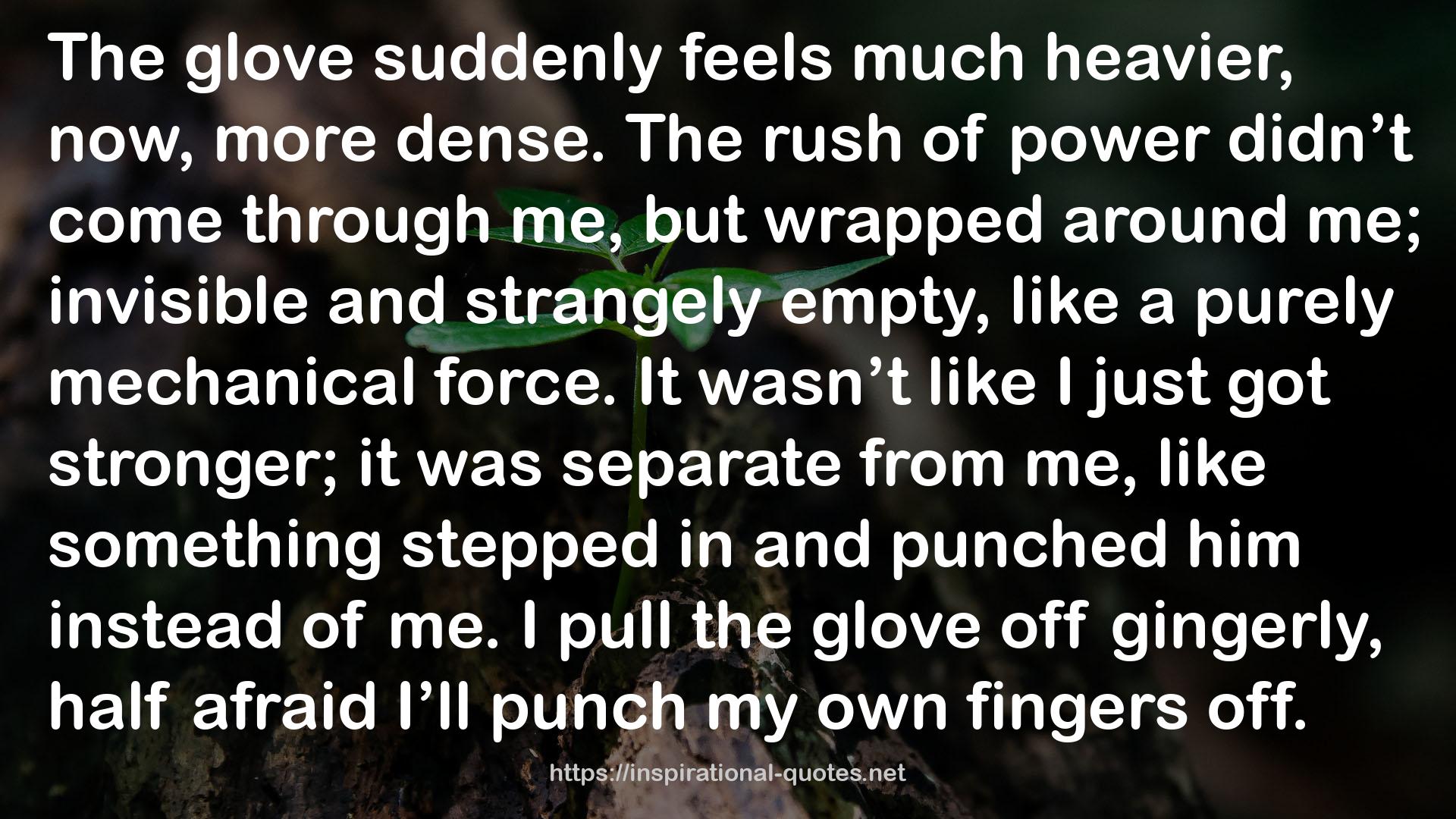 the glove  QUOTES