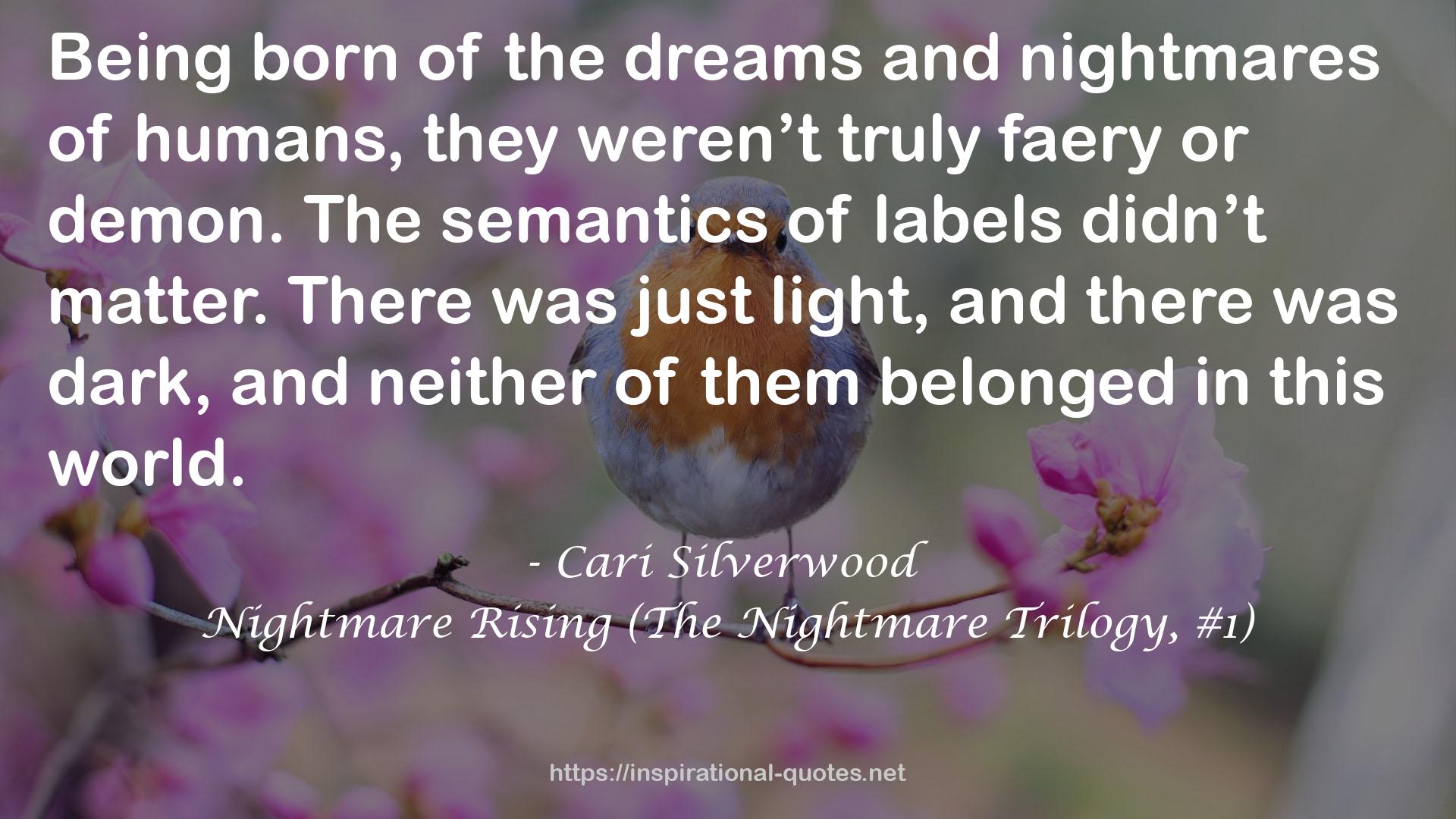 Nightmare Rising (The Nightmare Trilogy, #1) QUOTES