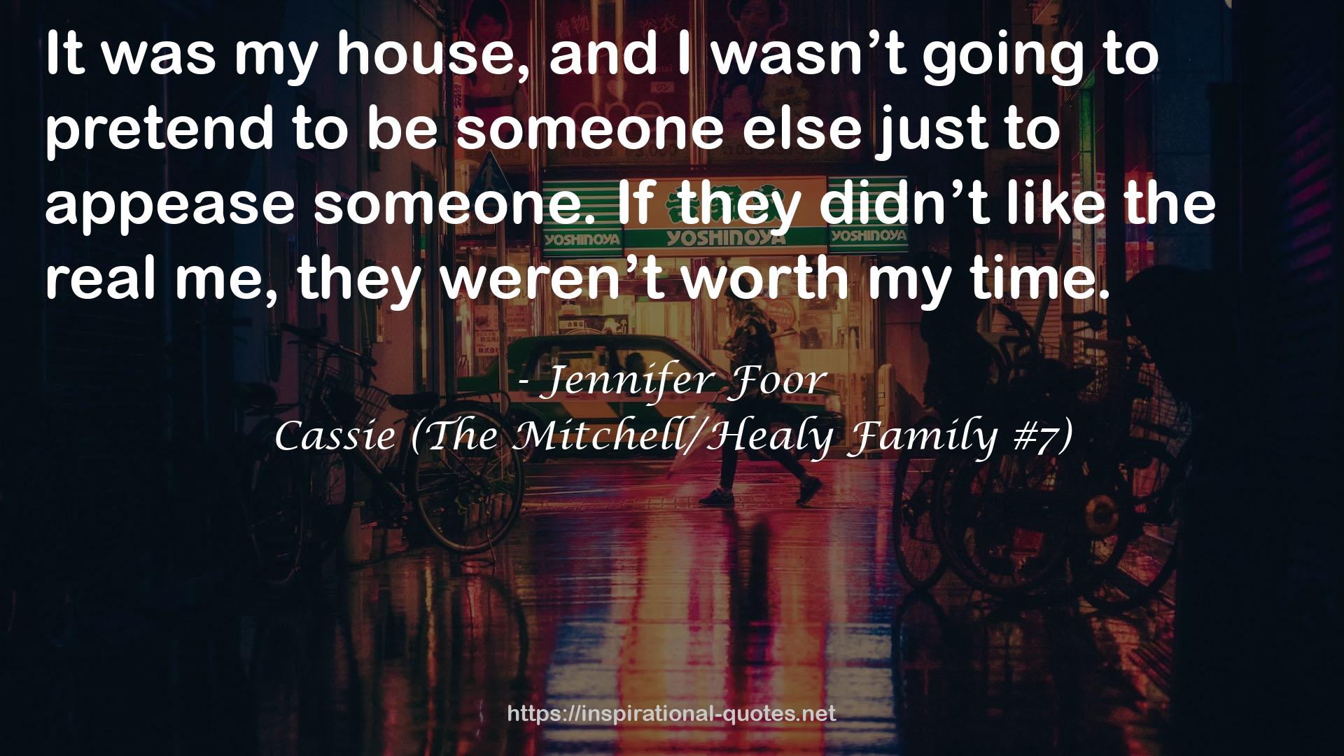 Cassie (The Mitchell/Healy Family #7) QUOTES