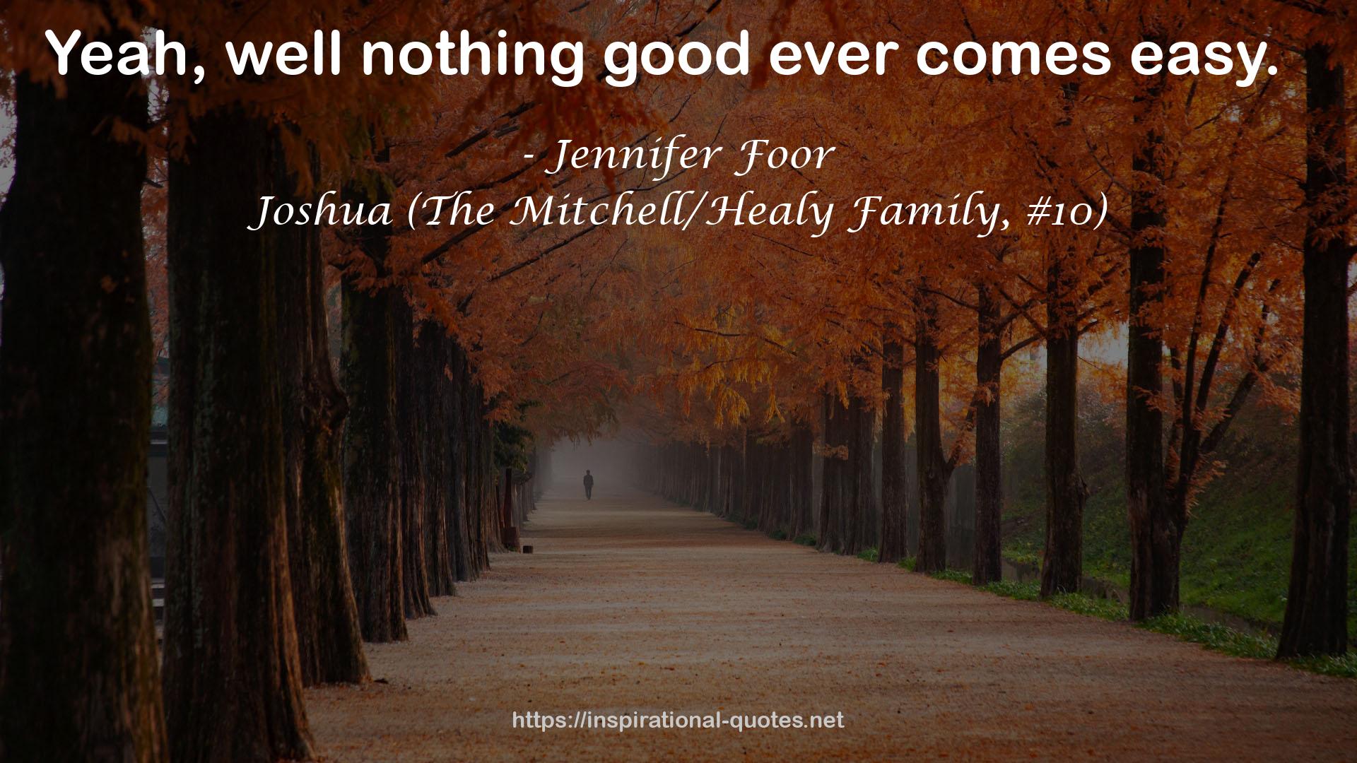 Joshua (The Mitchell/Healy Family, #10) QUOTES