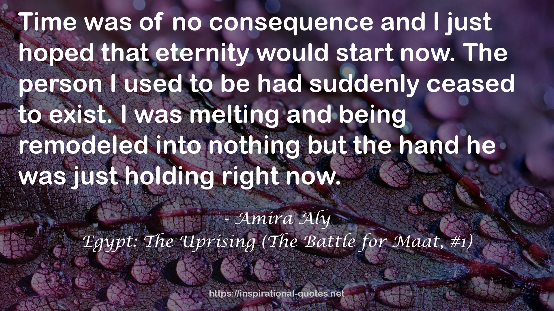 Egypt: The Uprising (The Battle for Maat, #1) QUOTES