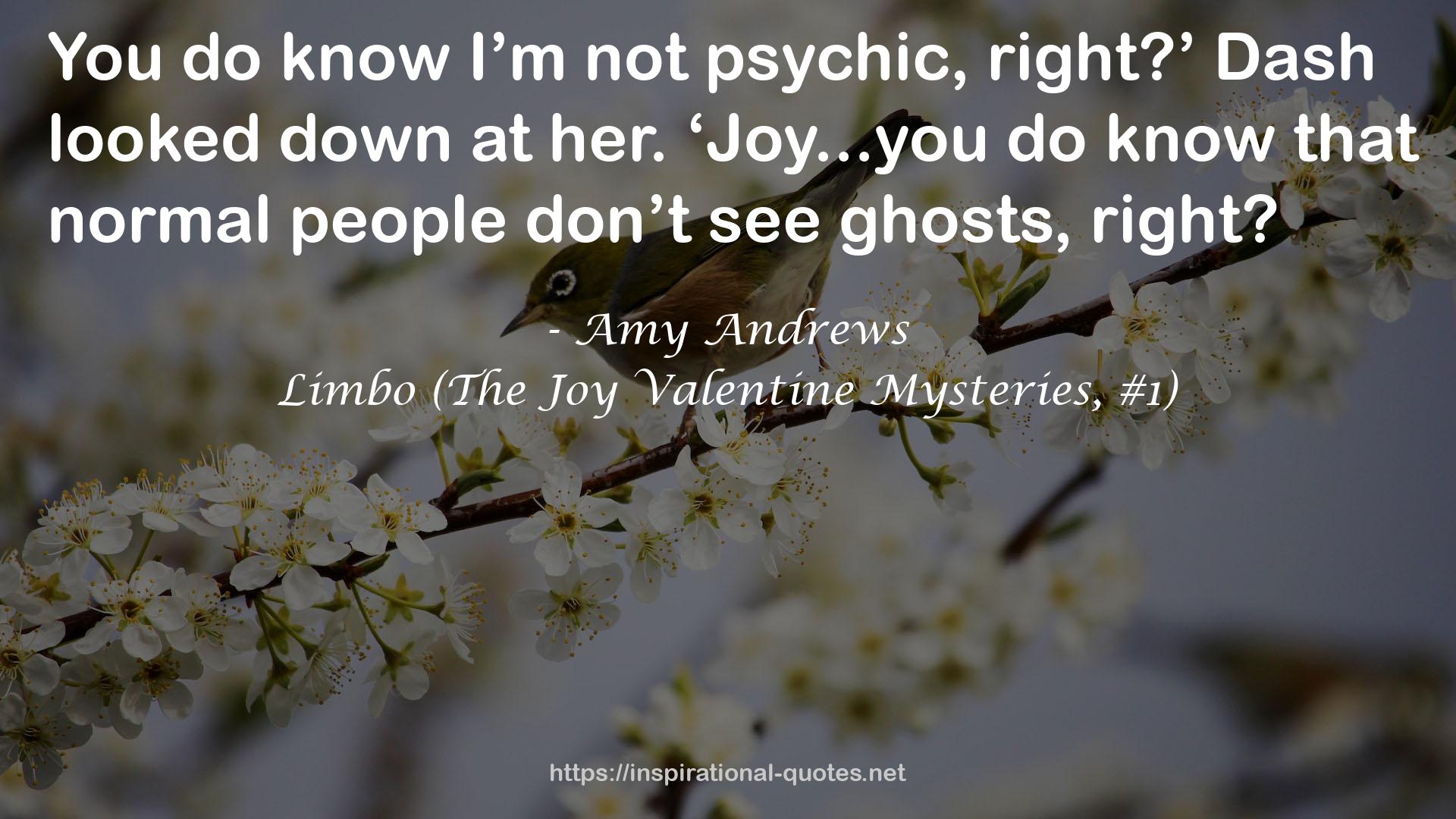 Limbo (The Joy Valentine Mysteries, #1) QUOTES