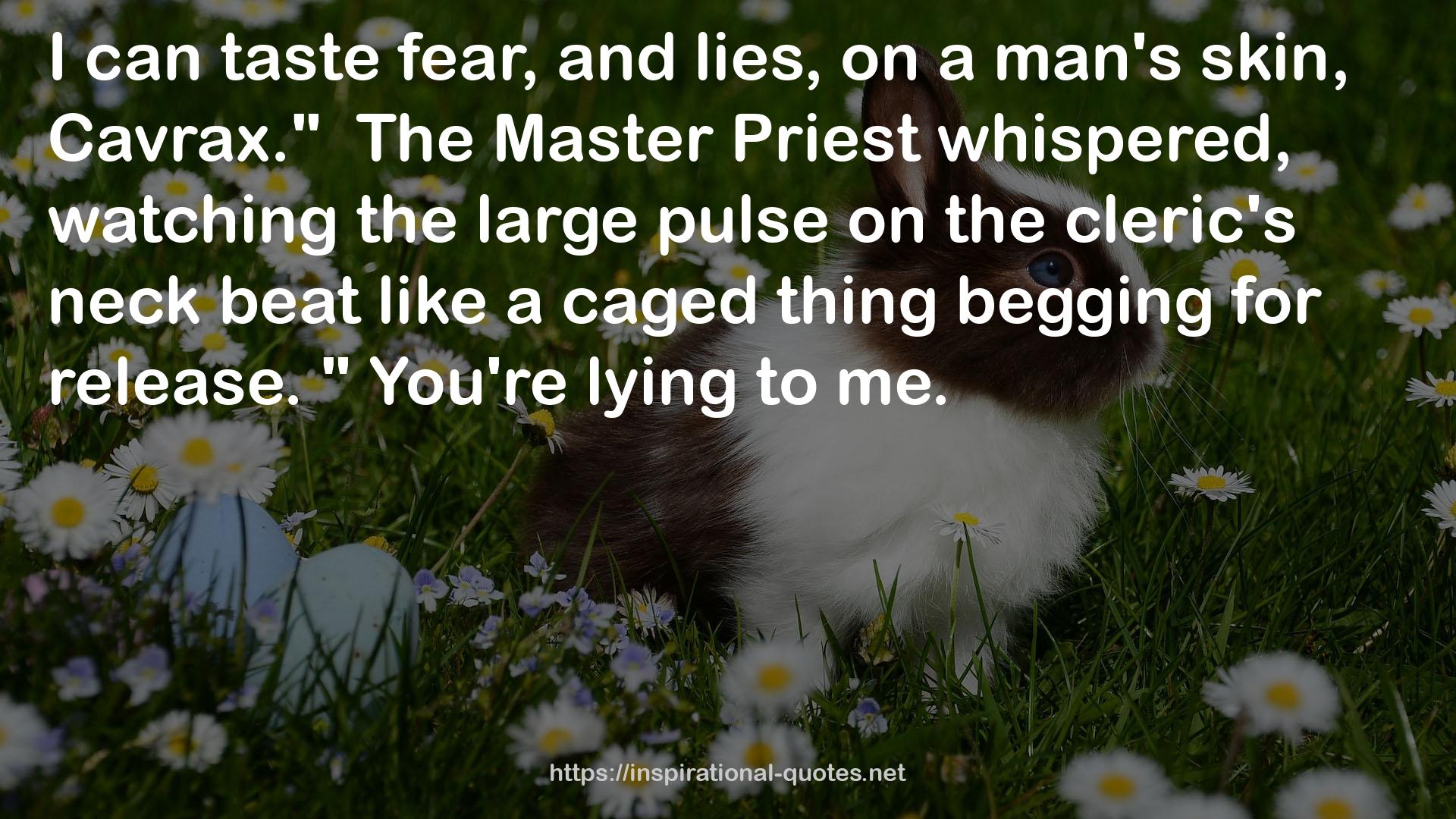 The Master Priest  QUOTES