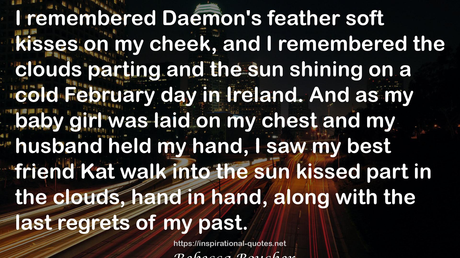 Daemon's feather soft kisses  QUOTES