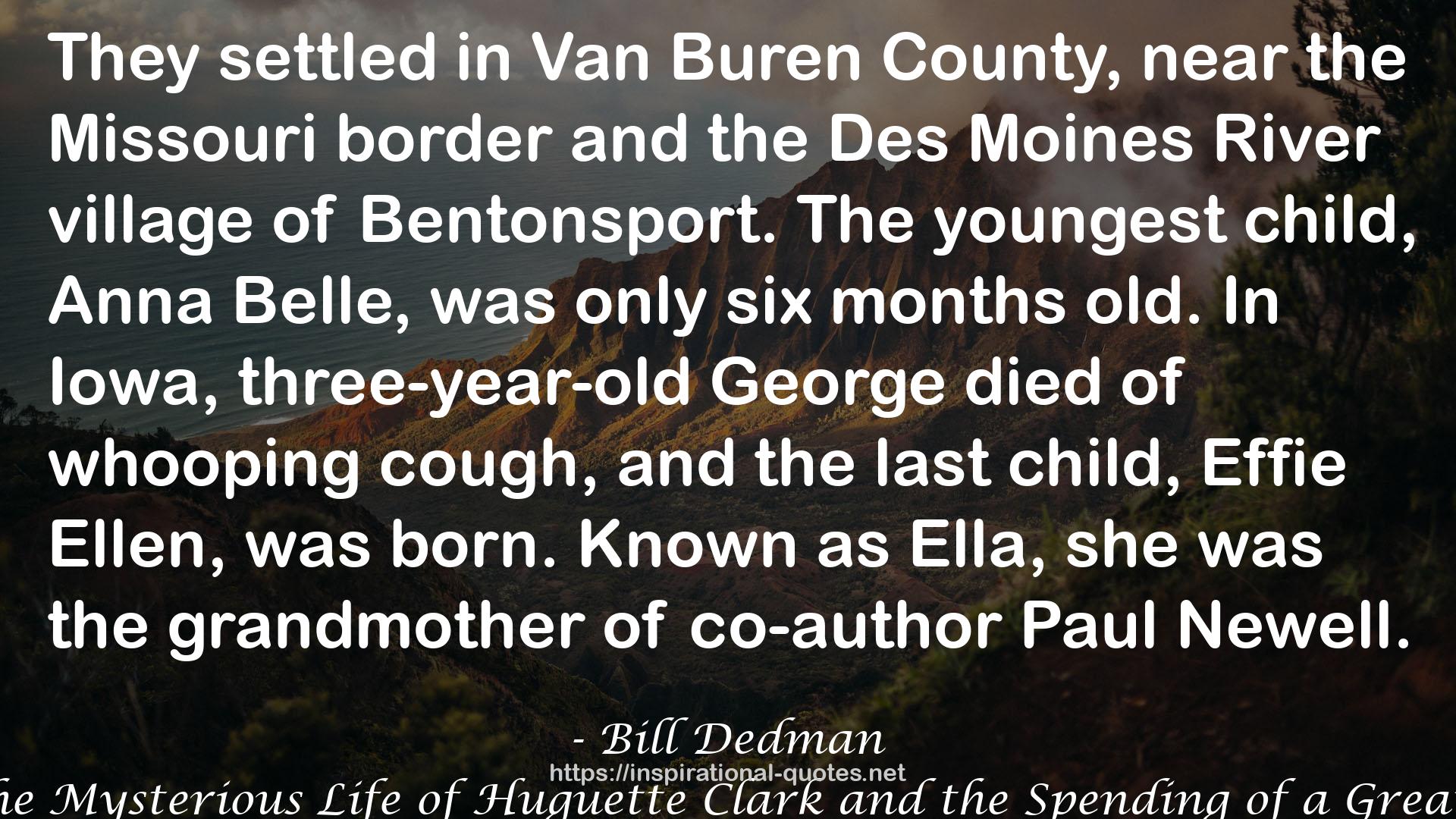 Bill Dedman QUOTES