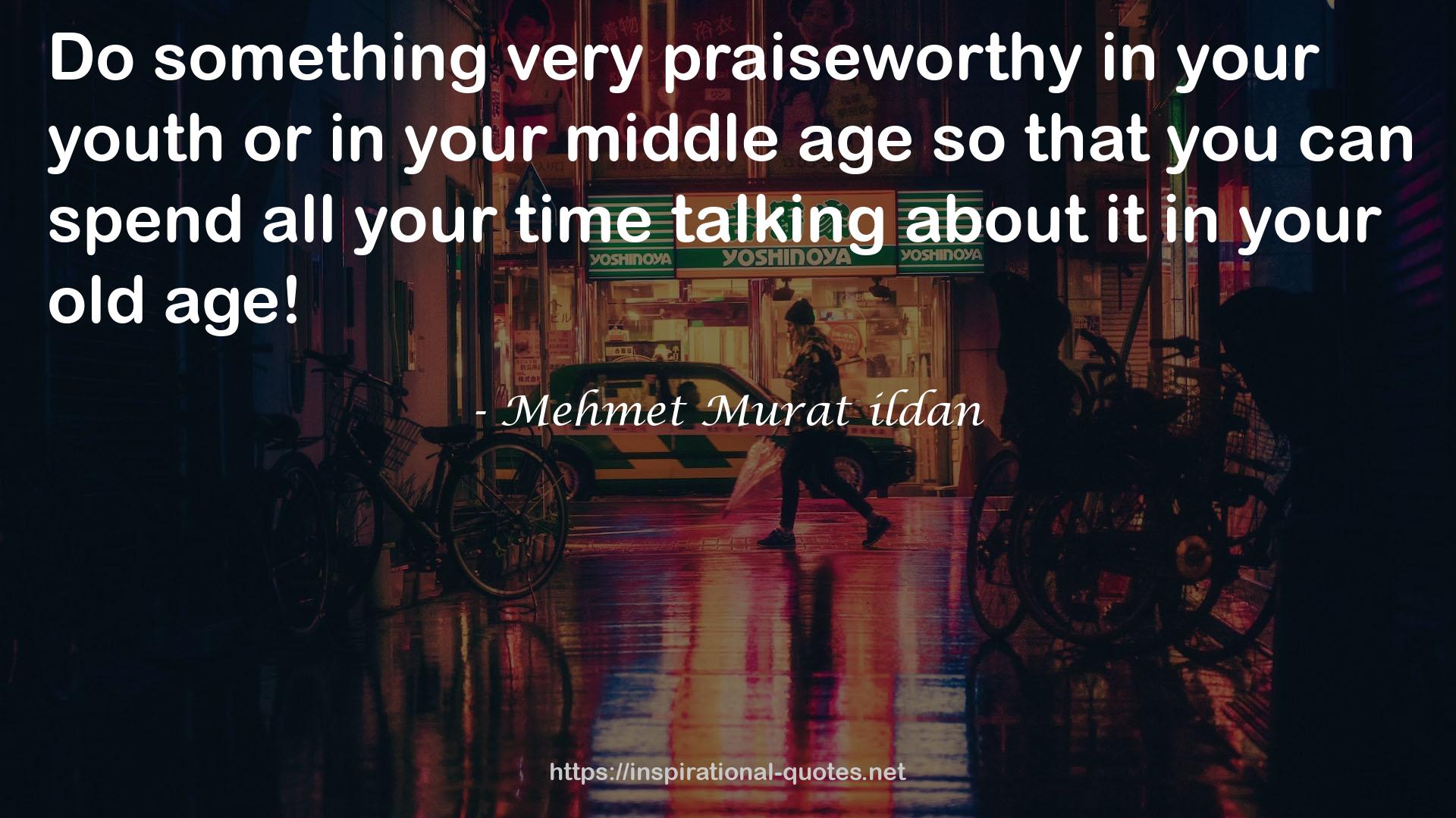 your middle age  QUOTES