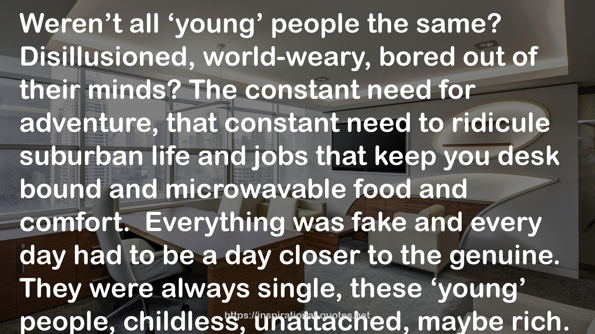 ‘young’ people  QUOTES