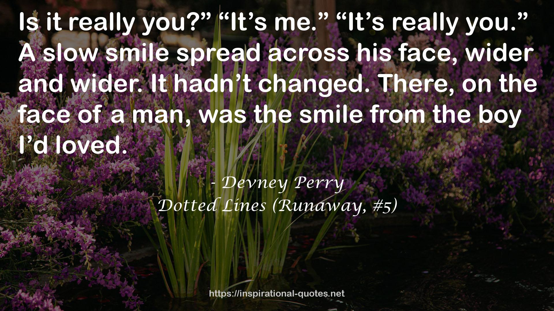 Dotted Lines (Runaway, #5) QUOTES