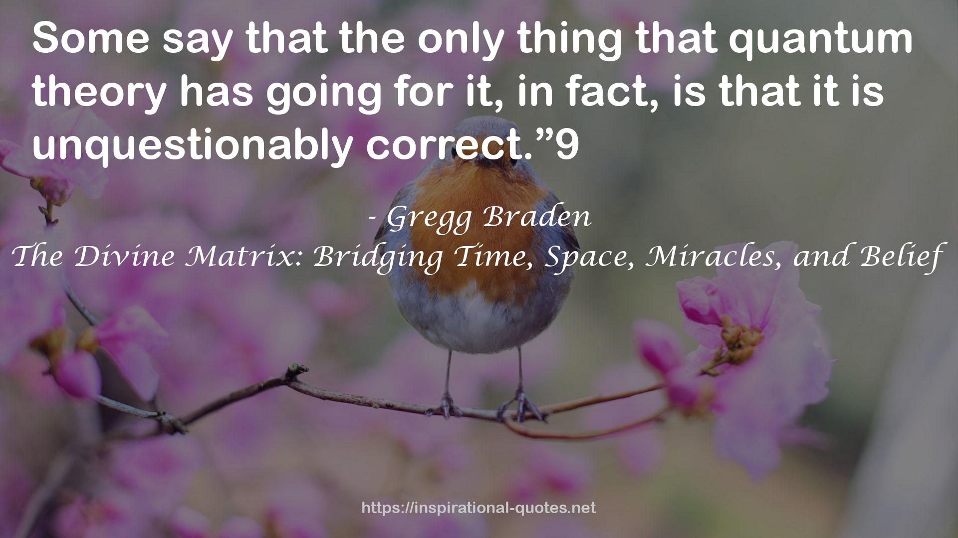 The Divine Matrix: Bridging Time, Space, Miracles, and Belief QUOTES