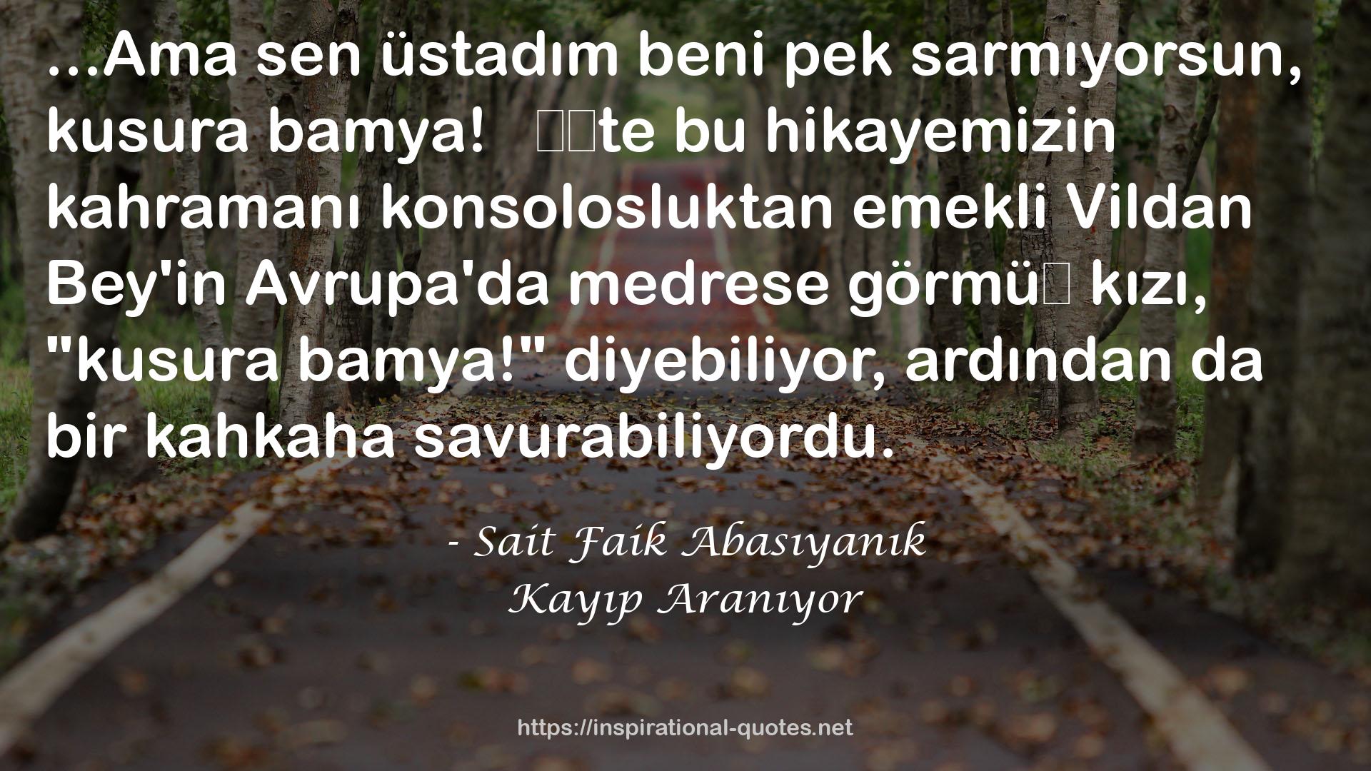 Sait Faik Abasıyanık QUOTES