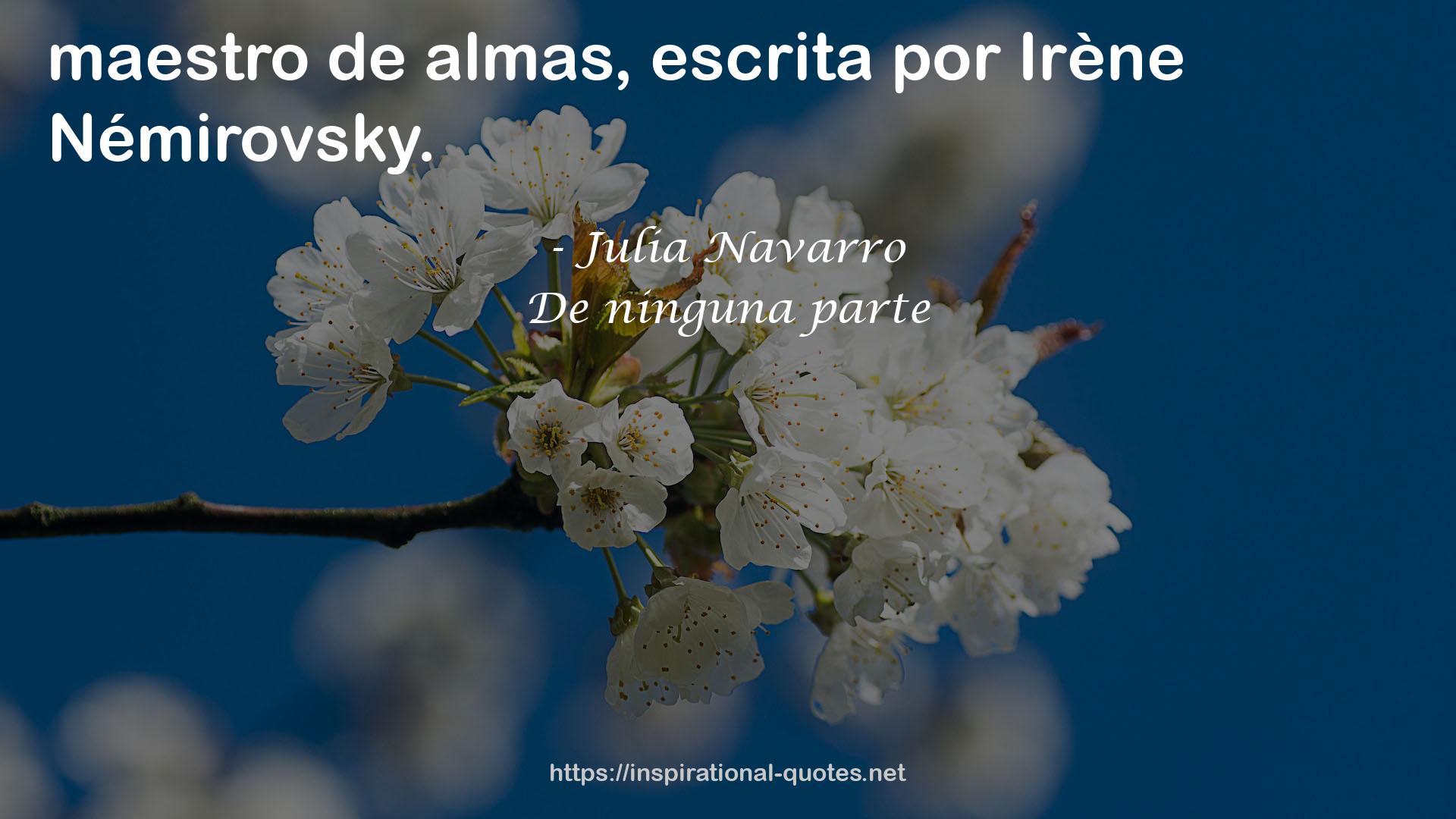 De ninguna parte QUOTES