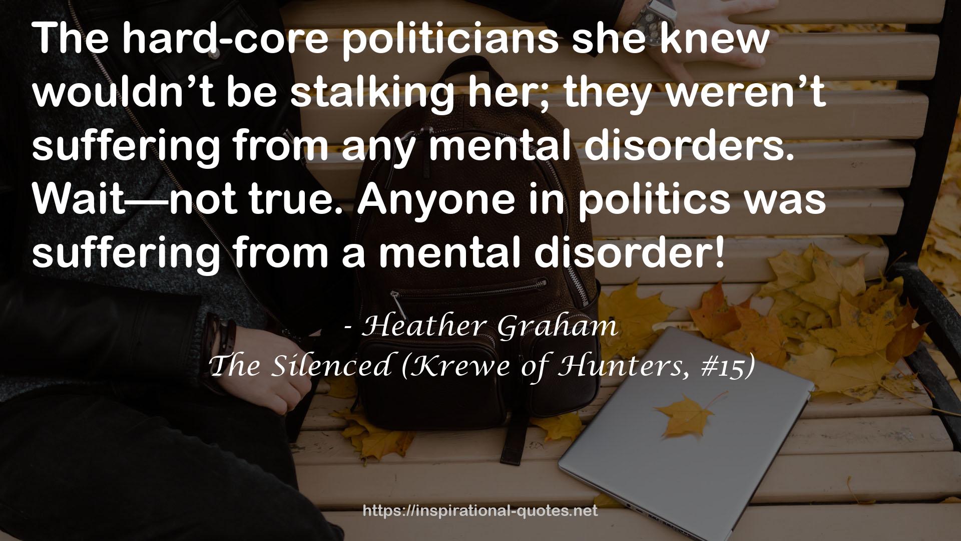 The Silenced (Krewe of Hunters, #15) QUOTES