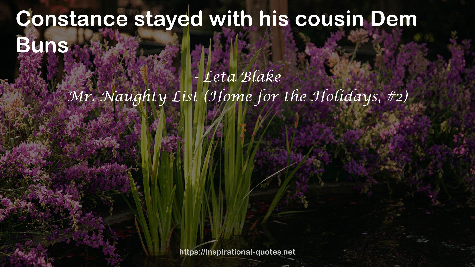 Mr. Naughty List (Home for the Holidays, #2) QUOTES