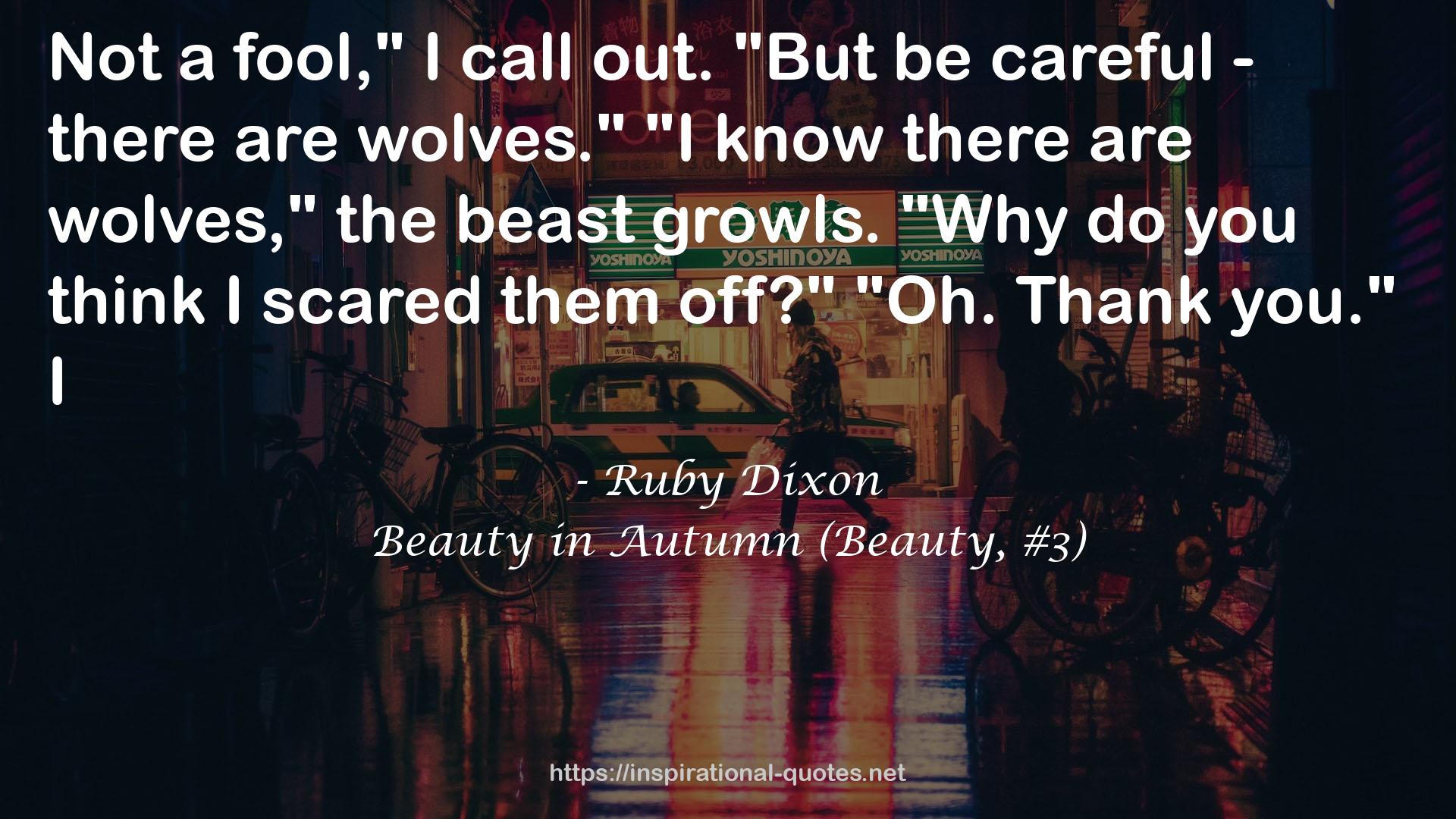Beauty in Autumn (Beauty, #3) QUOTES