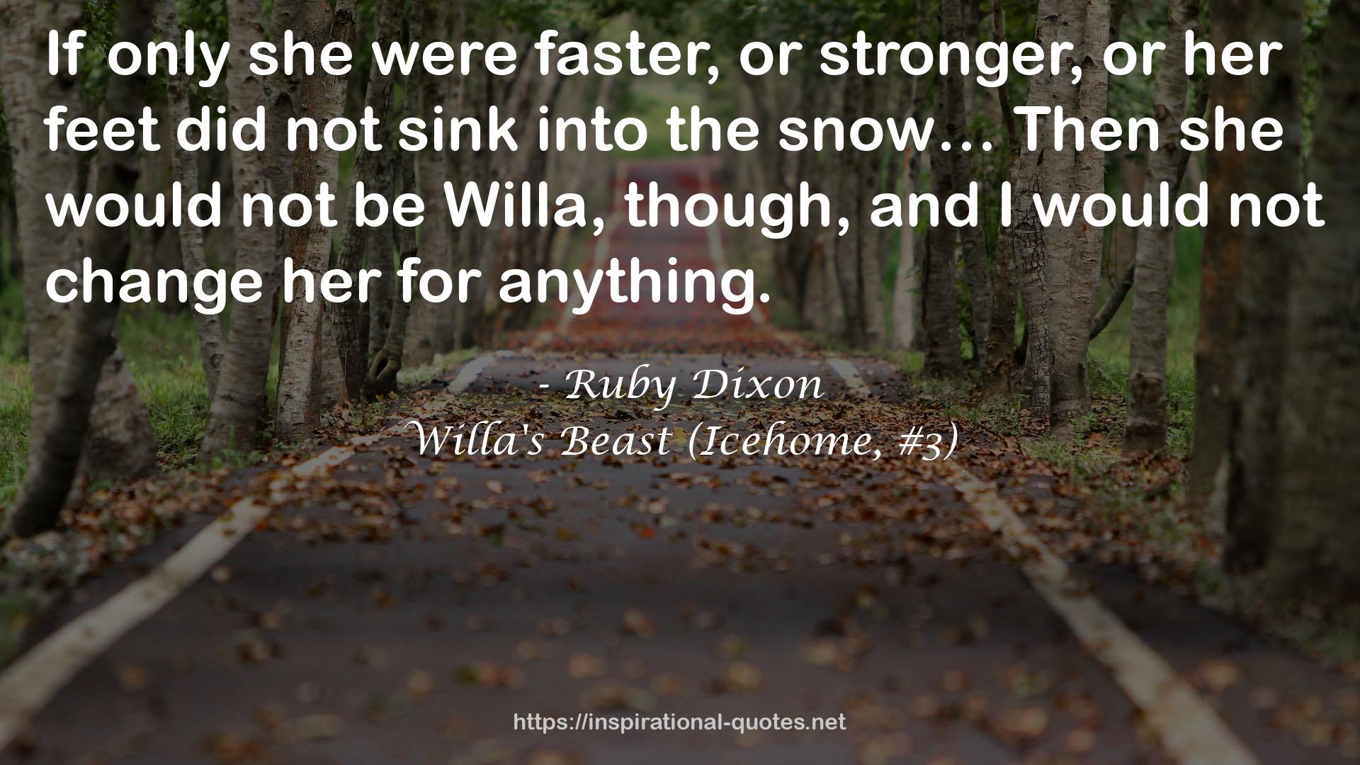 Willa's Beast (Icehome, #3) QUOTES