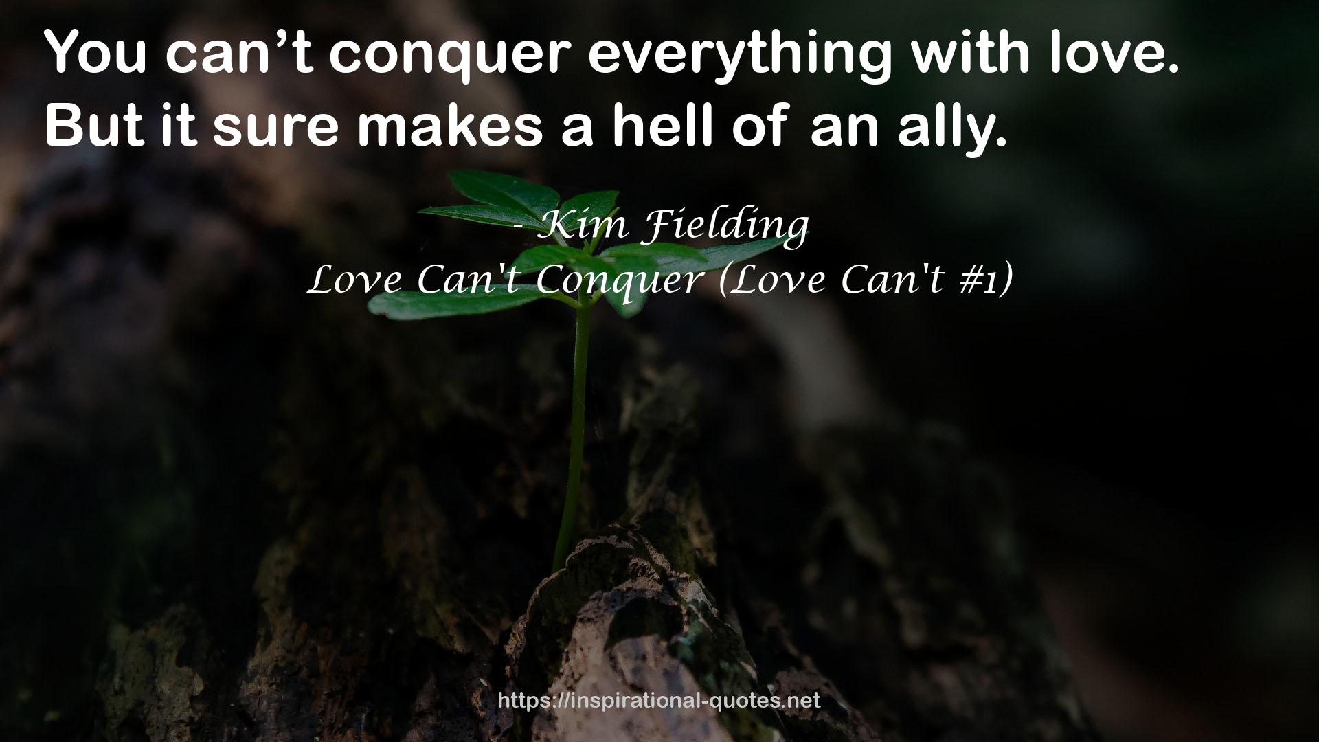 Love Can't Conquer (Love Can't #1) QUOTES