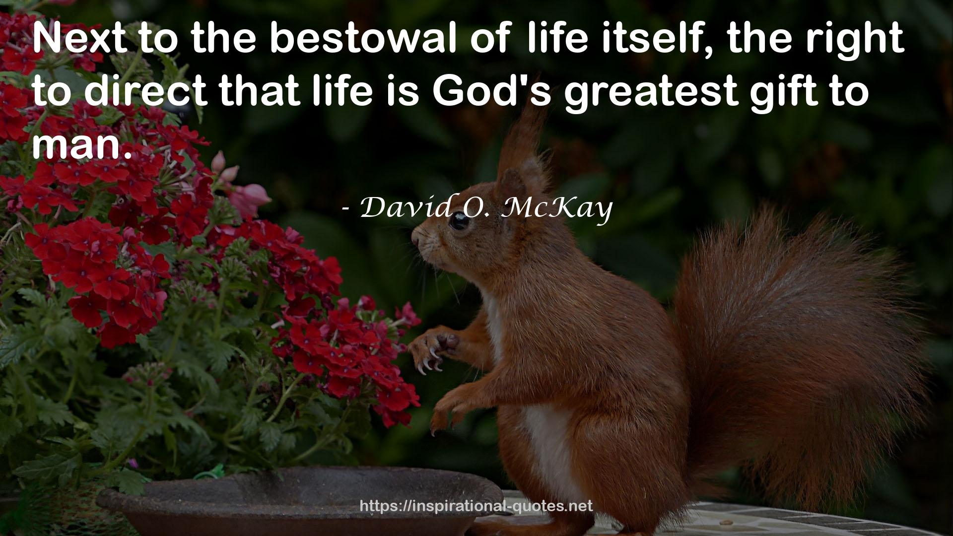 the bestowal  QUOTES