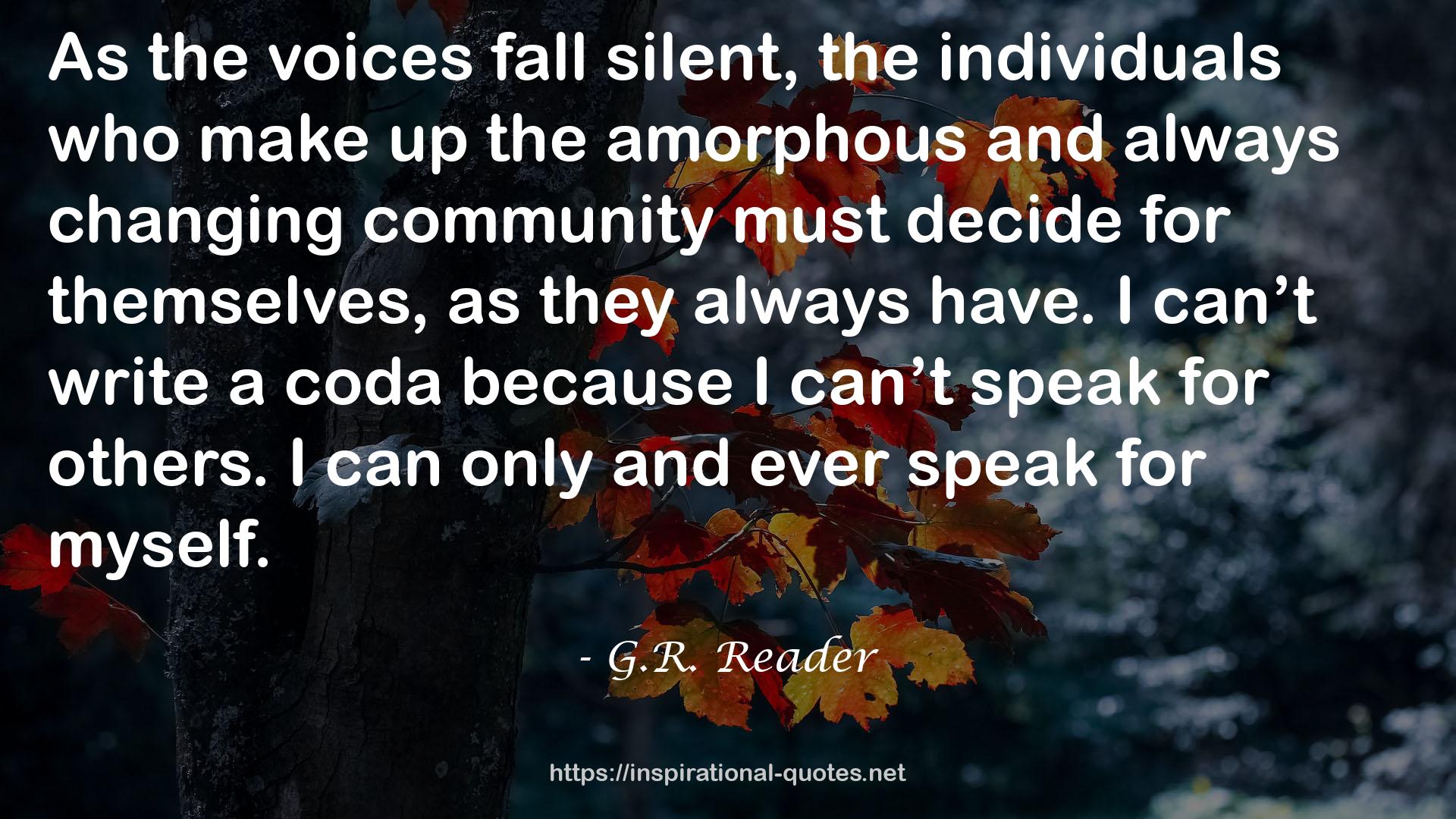 G.R. Reader QUOTES
