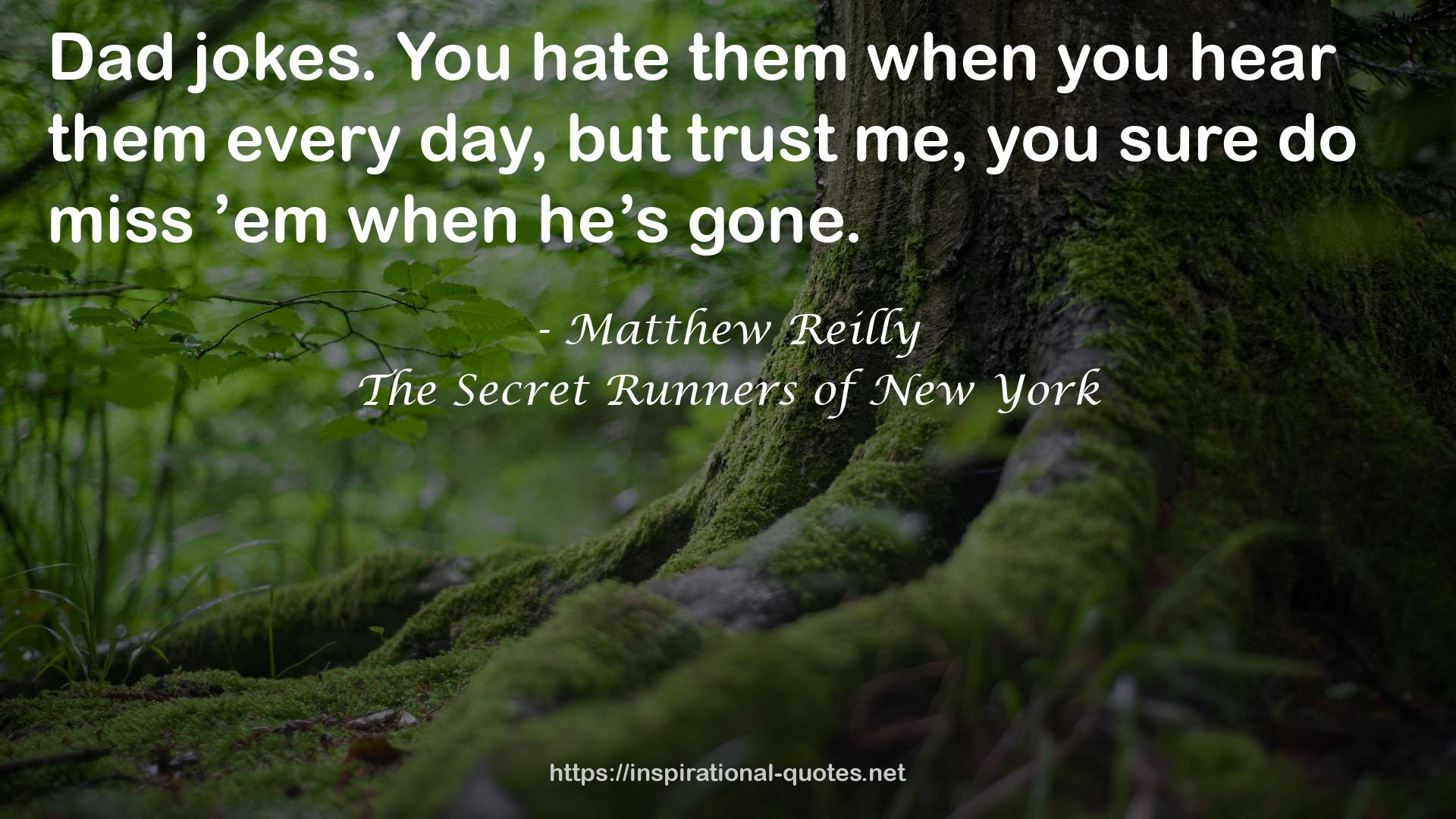 The Secret Runners of New York QUOTES