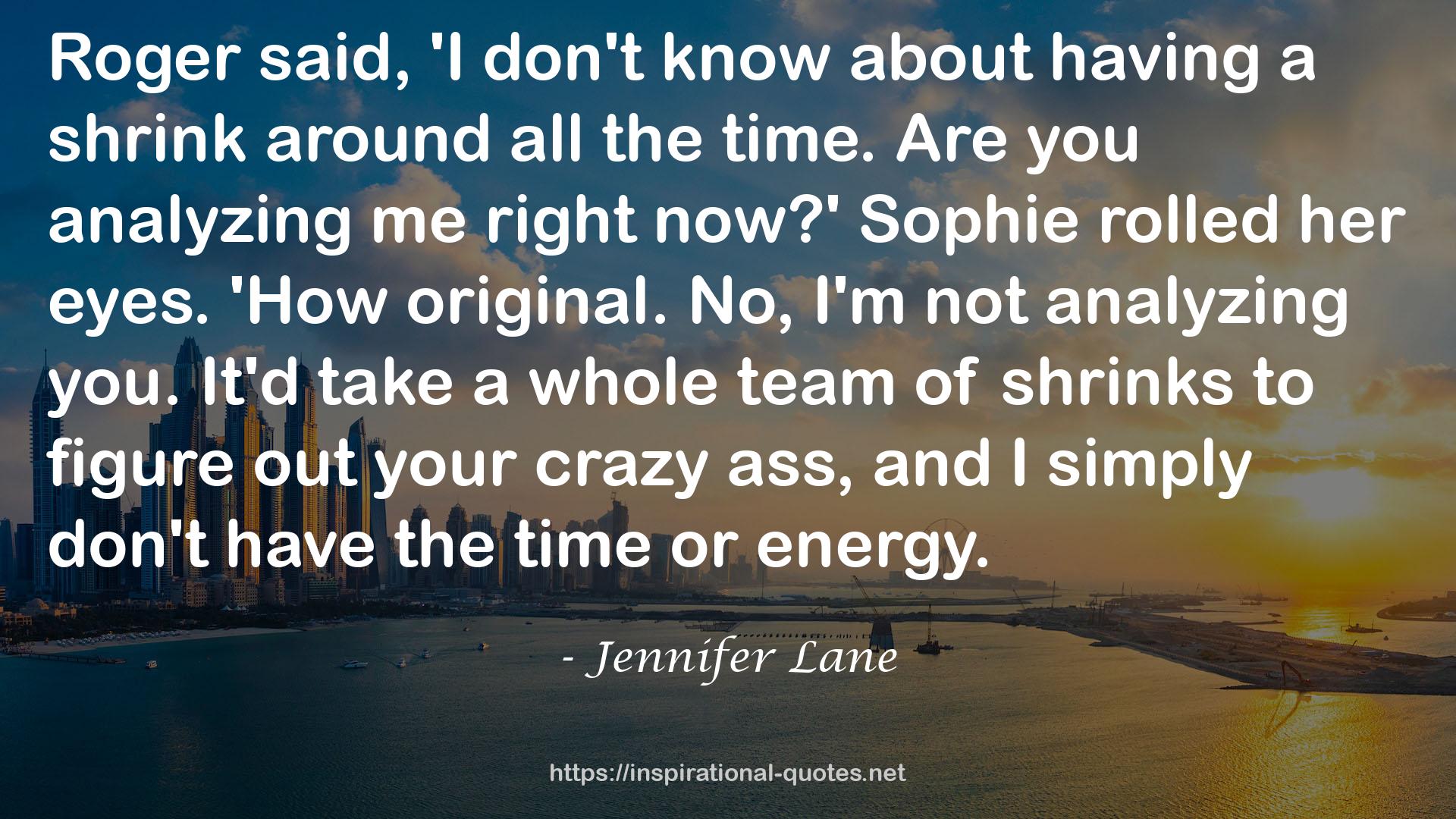 Jennifer Lane QUOTES