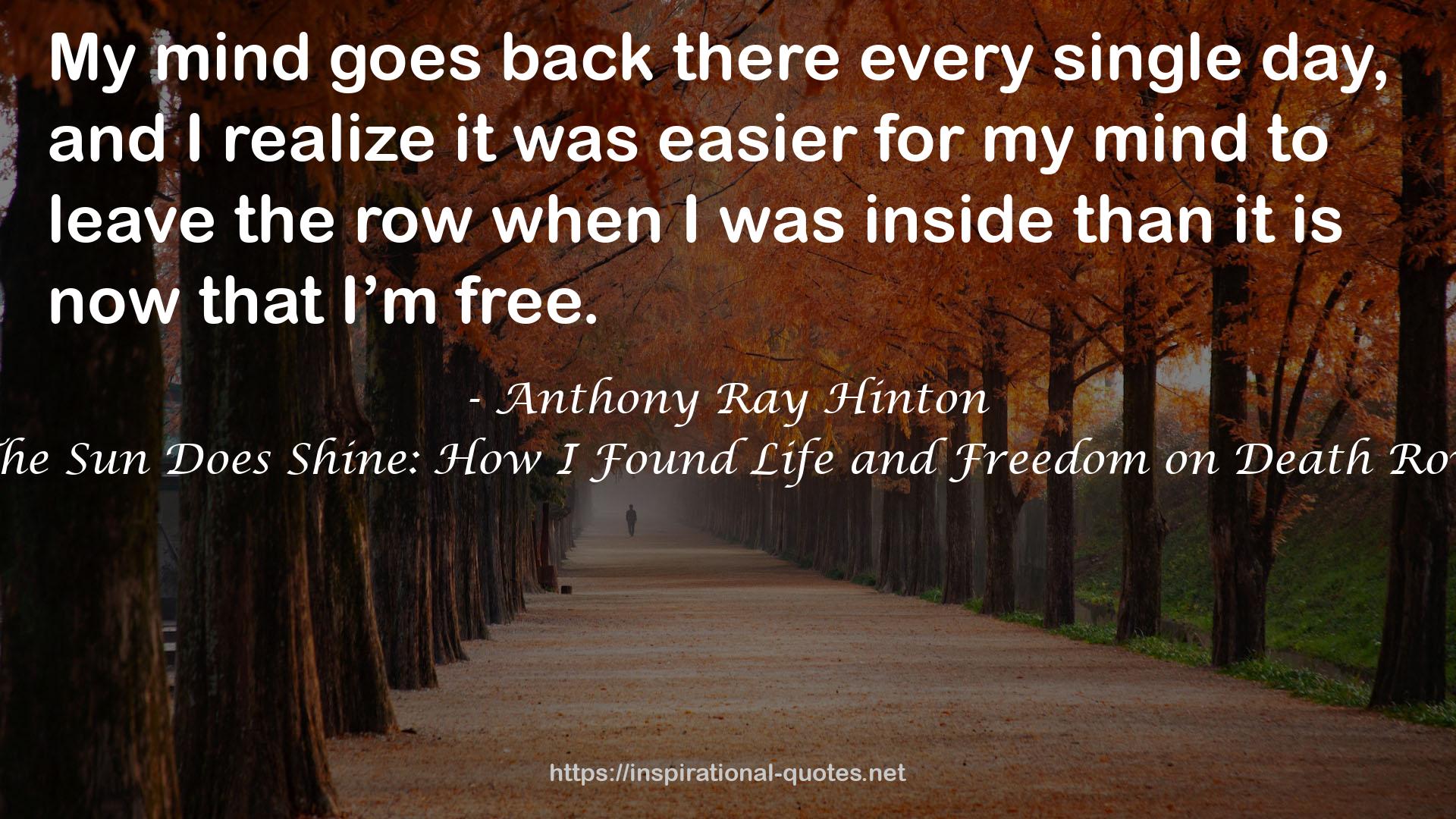 Anthony Ray Hinton QUOTES