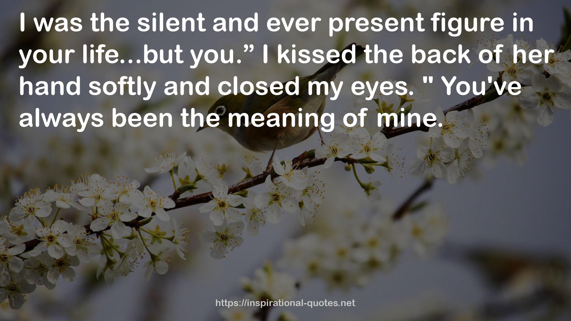 the silent and ever present figure  QUOTES