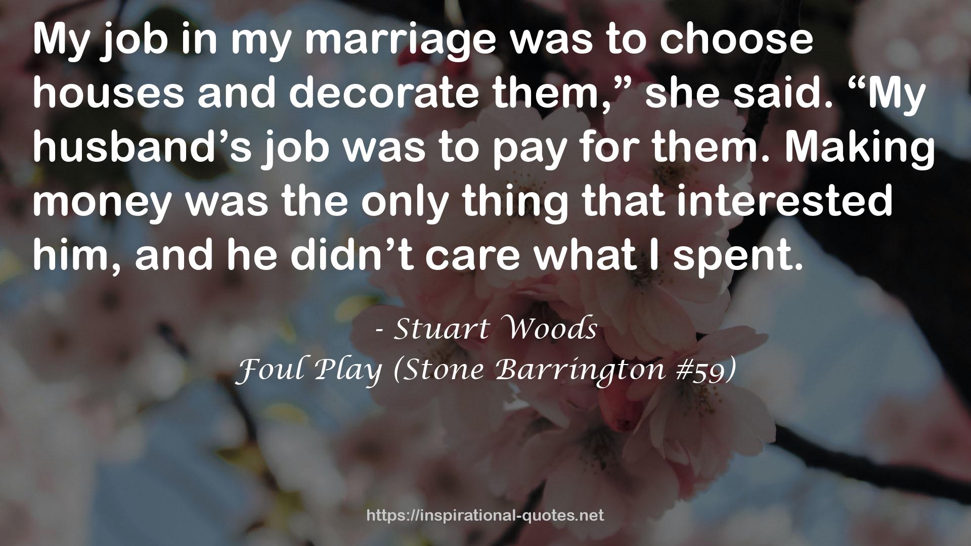 Foul Play (Stone Barrington #59) QUOTES