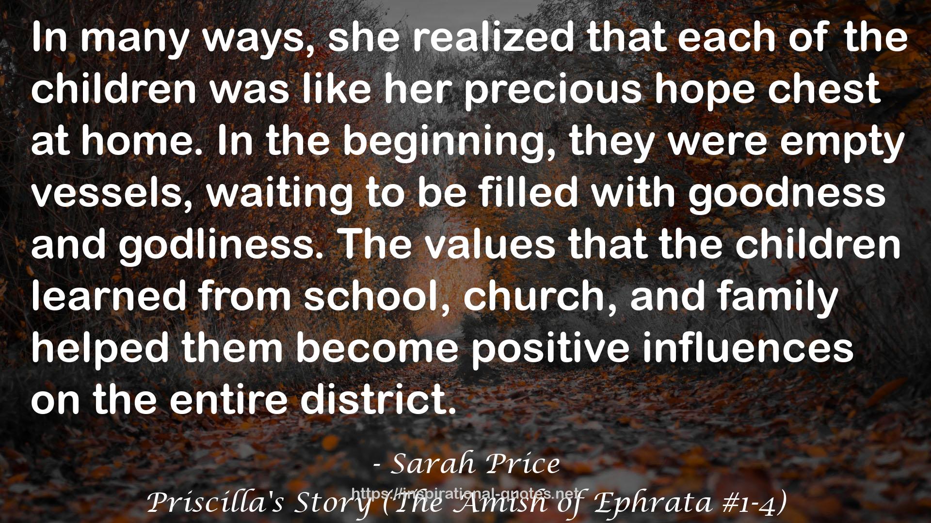 Priscilla's Story (The Amish of Ephrata #1-4) QUOTES