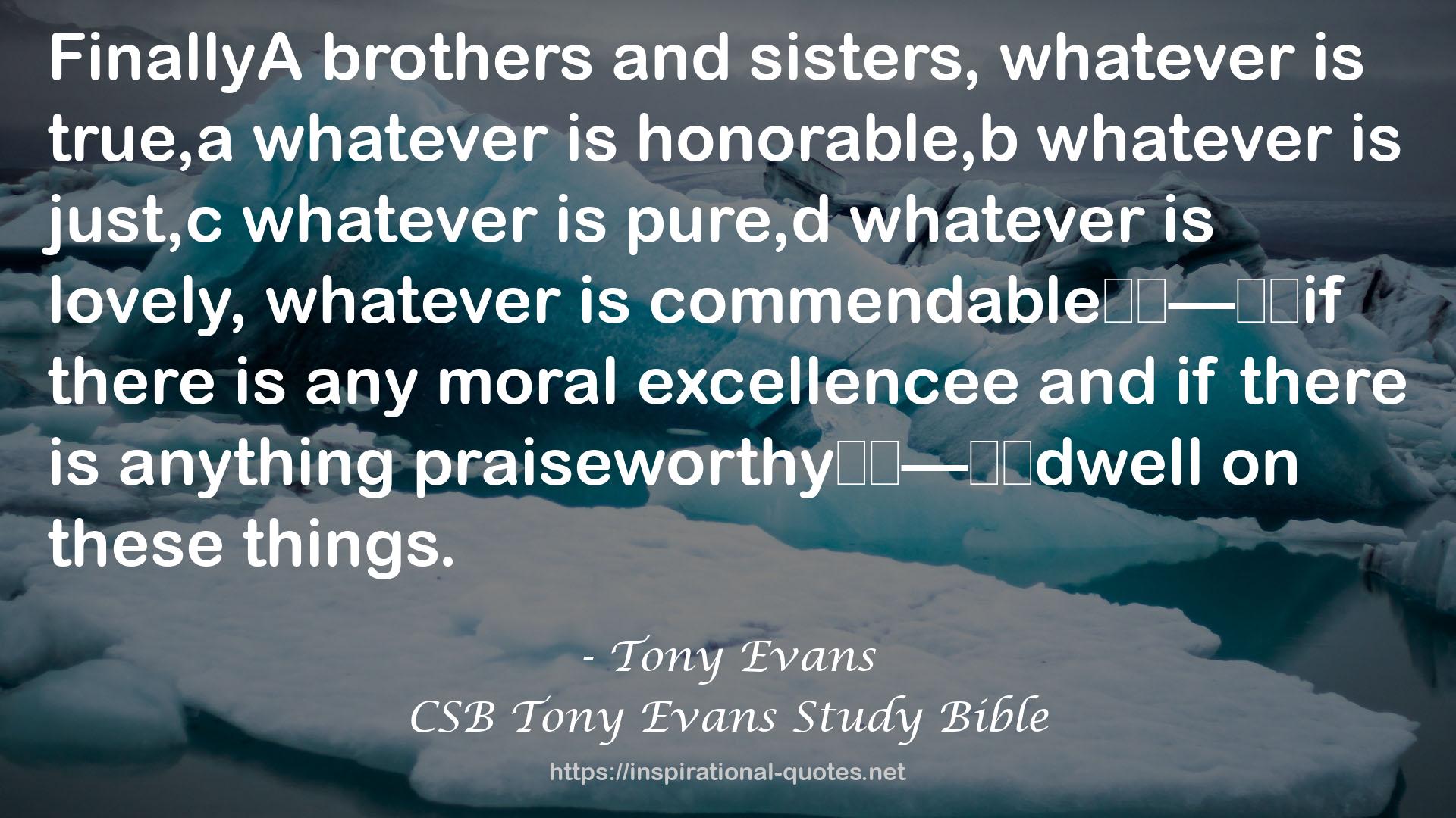 CSB Tony Evans Study Bible QUOTES