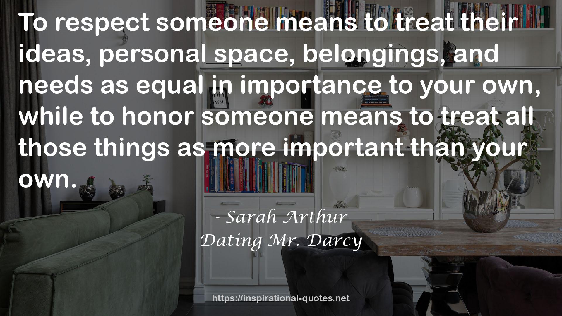 Dating Mr. Darcy QUOTES