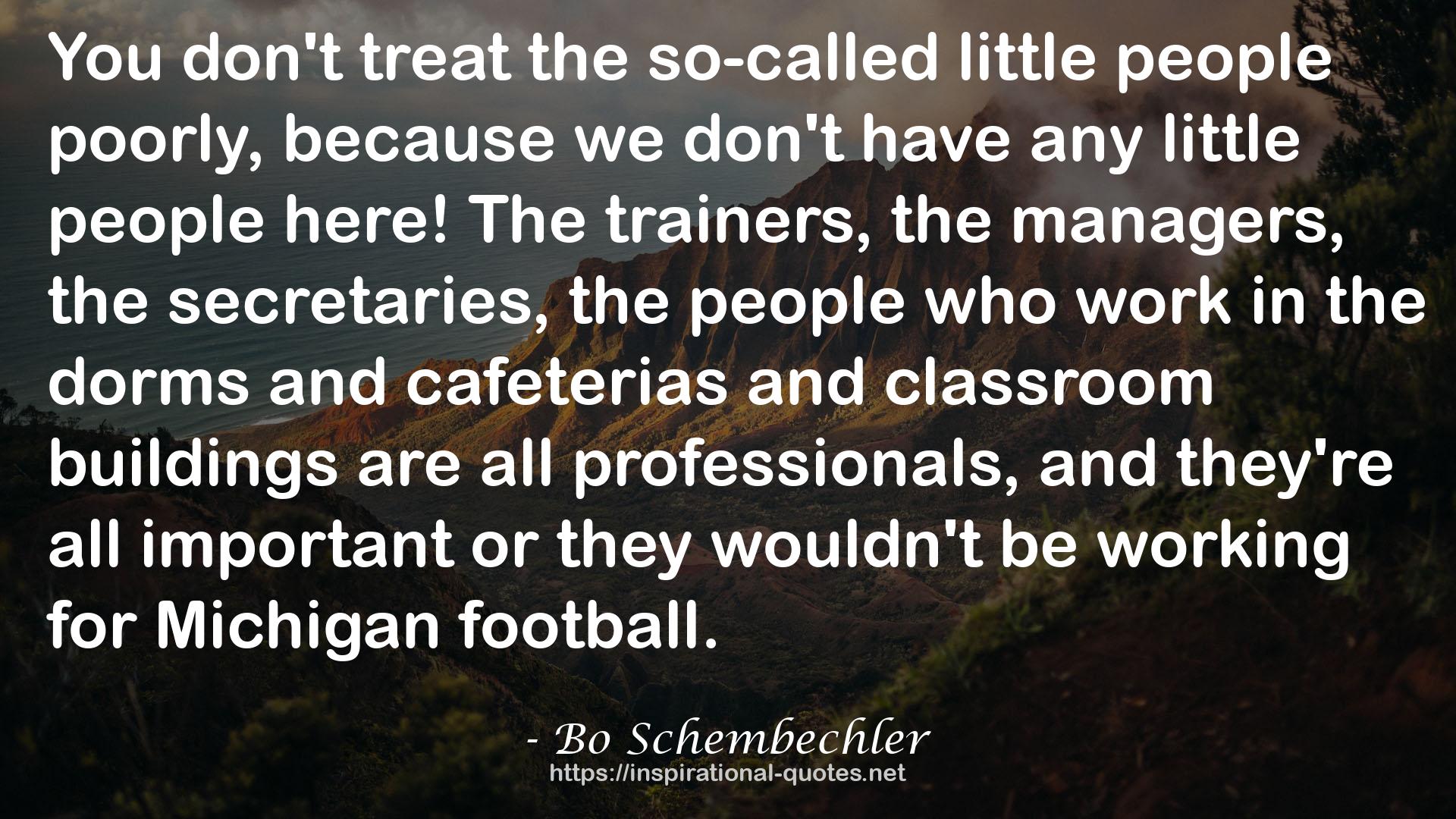 Bo Schembechler QUOTES