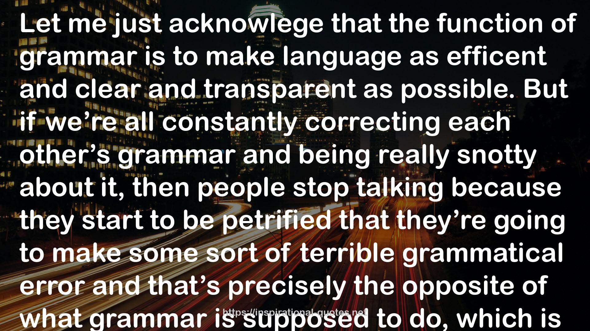 grammar  QUOTES