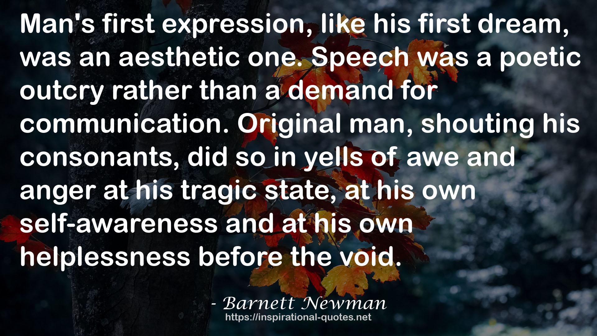 Barnett Newman QUOTES