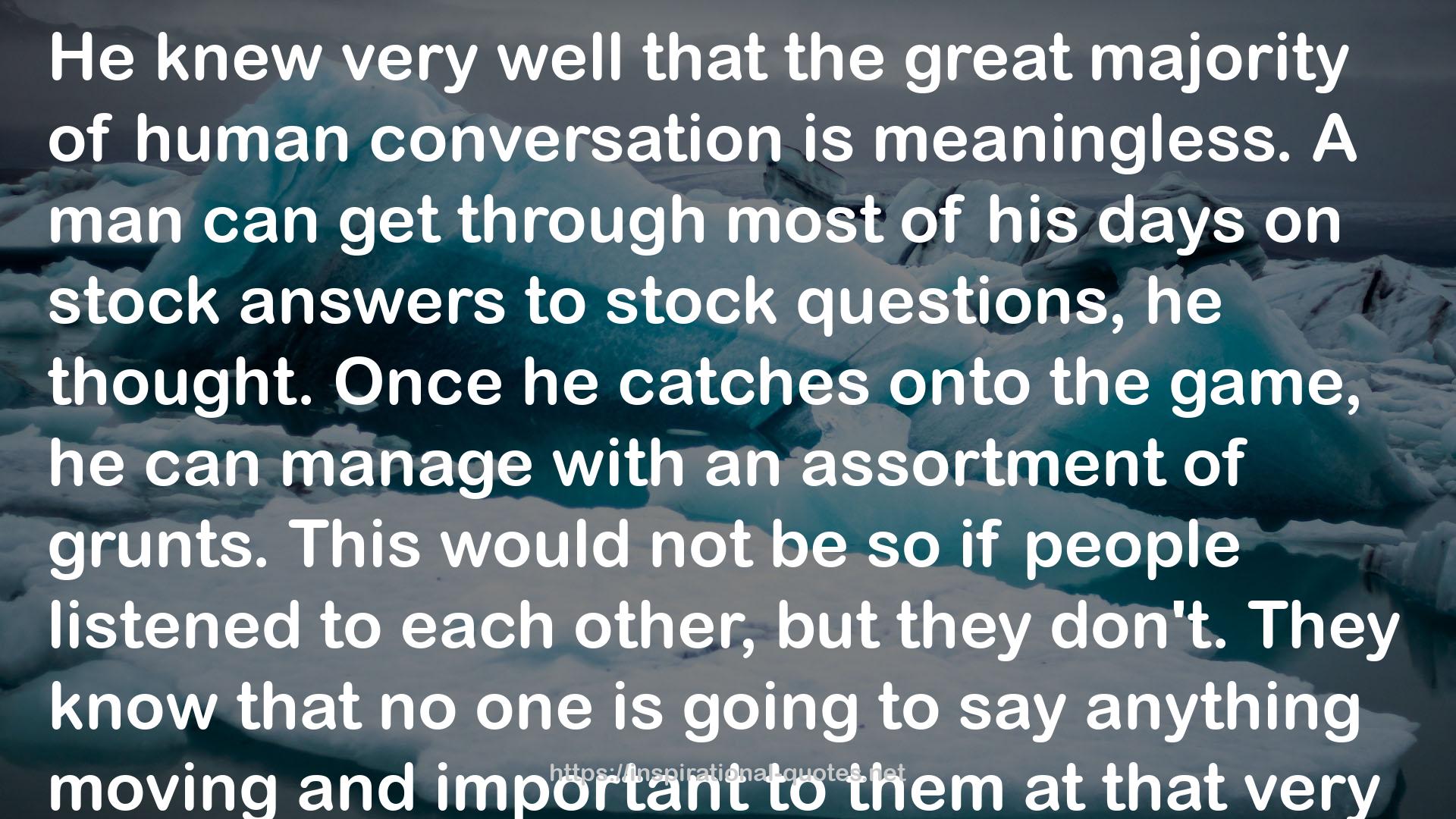 human conversation  QUOTES