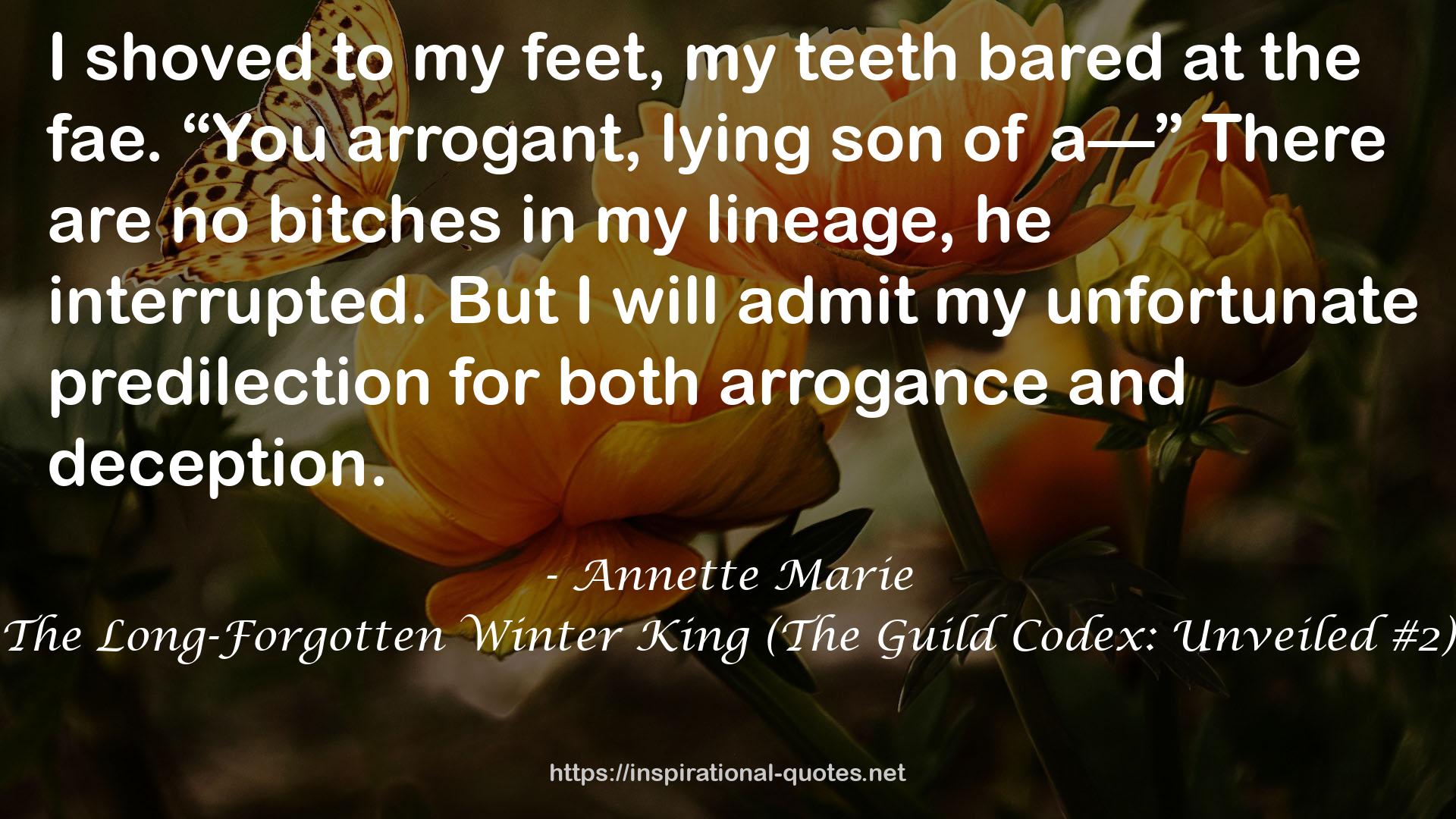 The Long-Forgotten Winter King (The Guild Codex: Unveiled #2) QUOTES