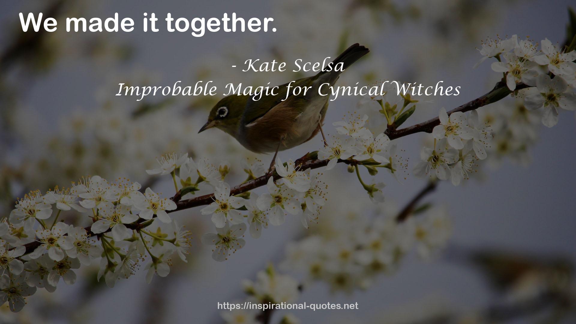 Improbable Magic for Cynical Witches QUOTES