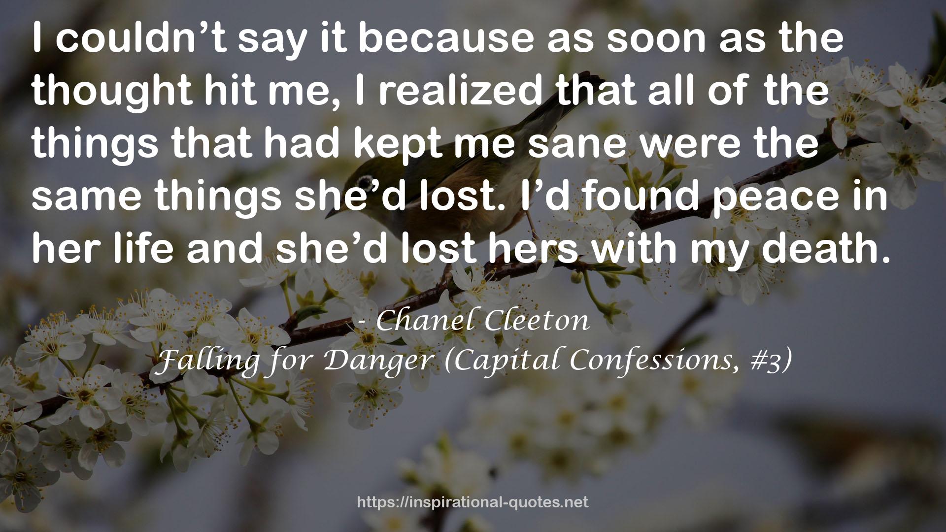 Falling for Danger (Capital Confessions, #3) QUOTES