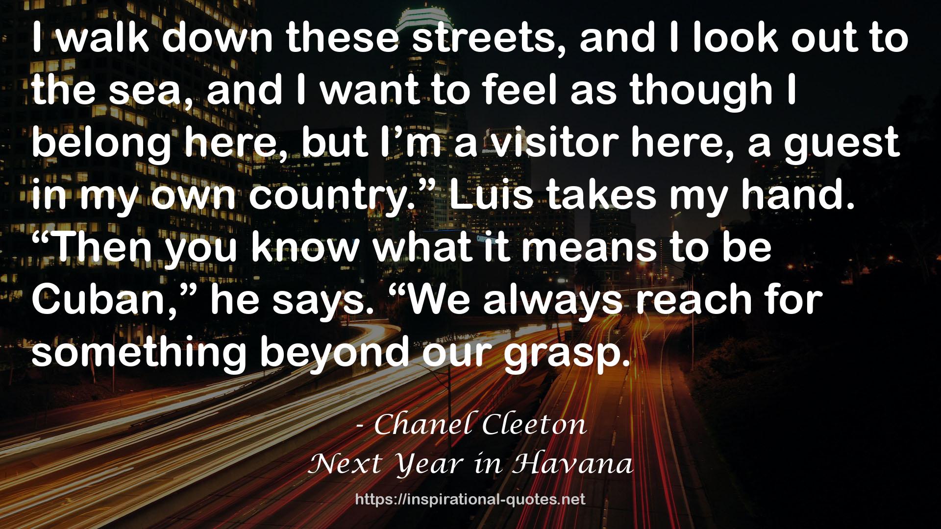 Next Year in Havana QUOTES