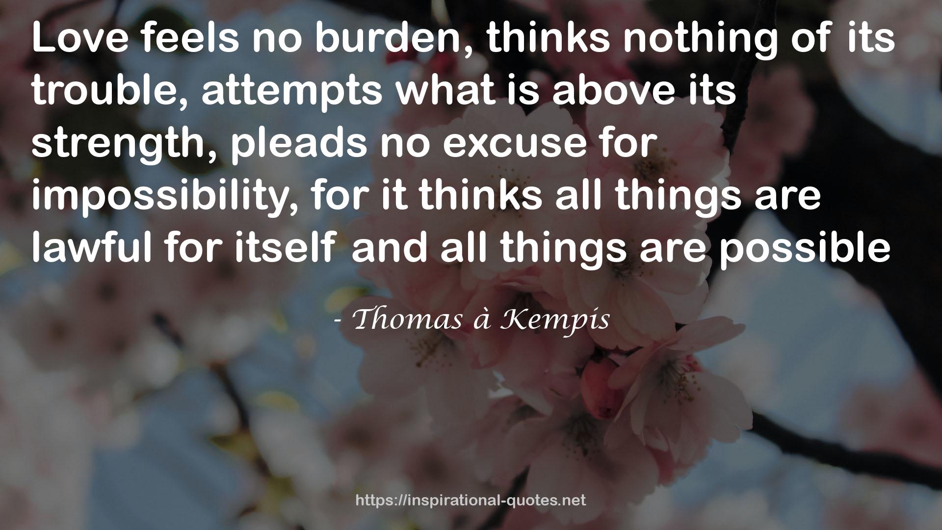 Thomas à Kempis QUOTES