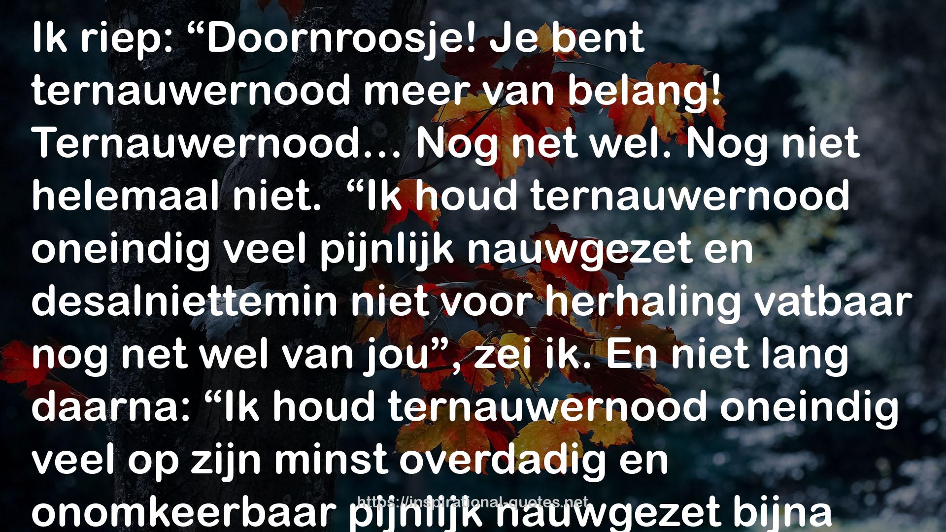 niet lang  QUOTES