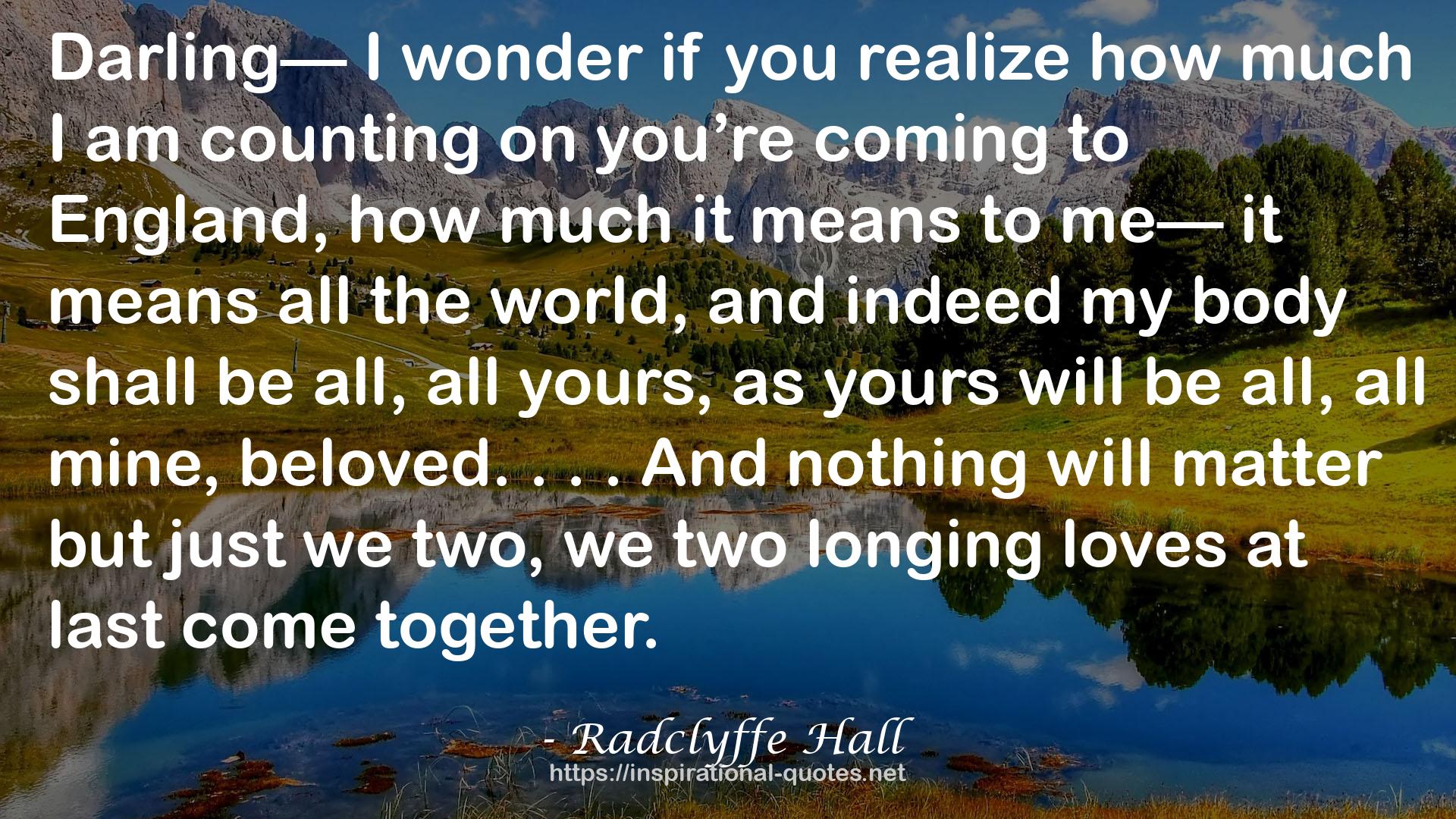 Radclyffe Hall QUOTES