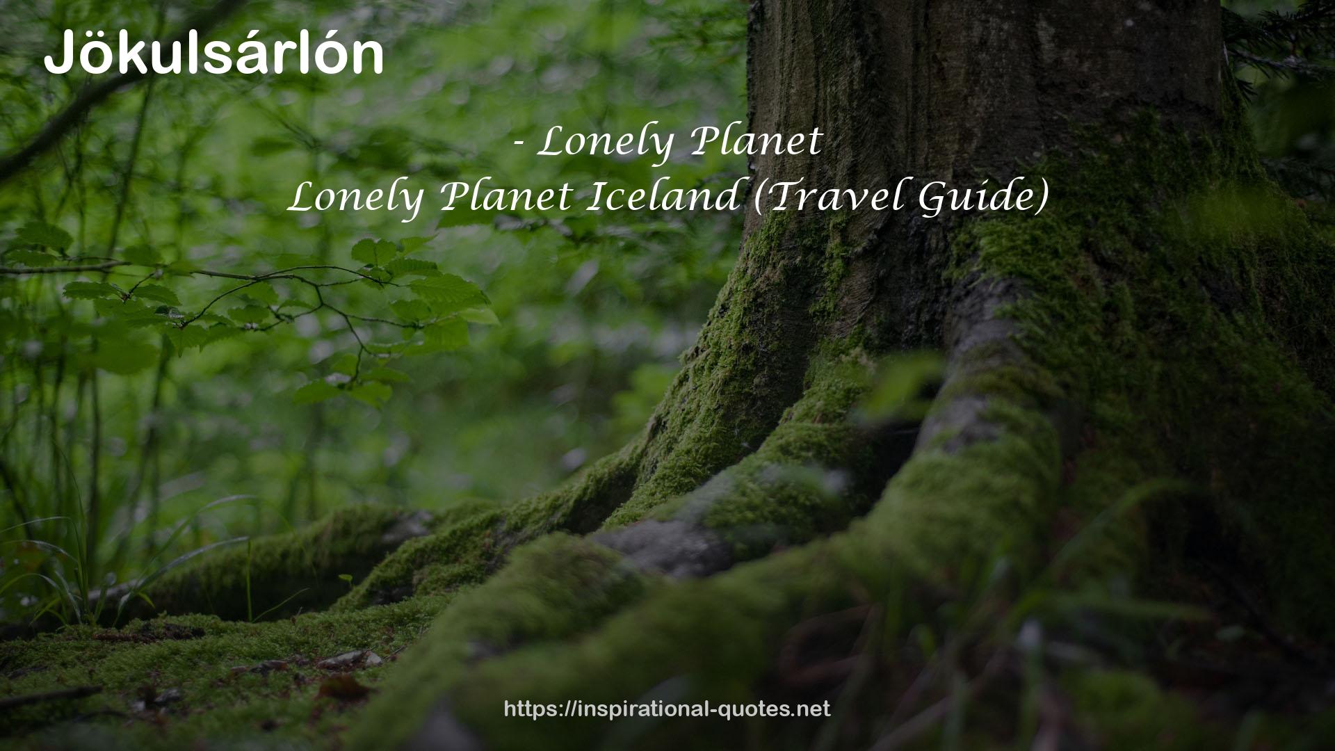 Lonely Planet Iceland (Travel Guide) QUOTES