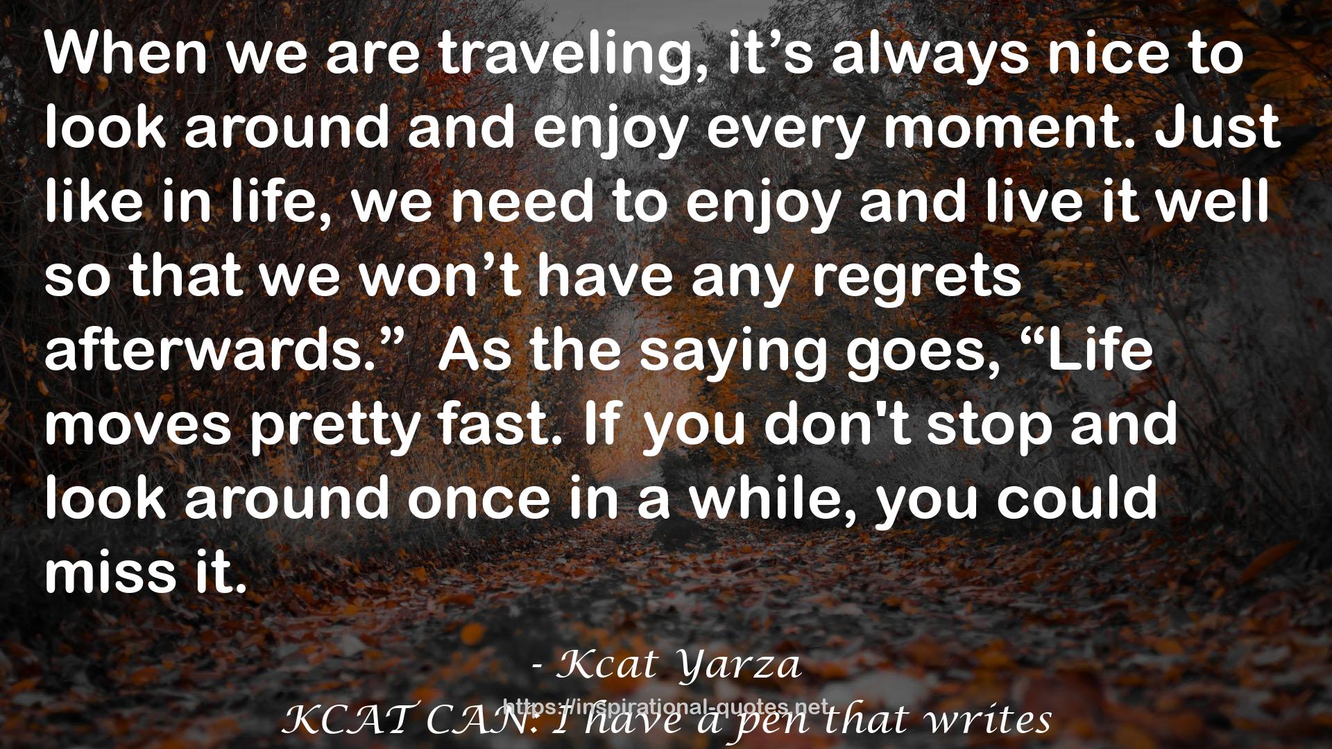 Kcat Yarza QUOTES