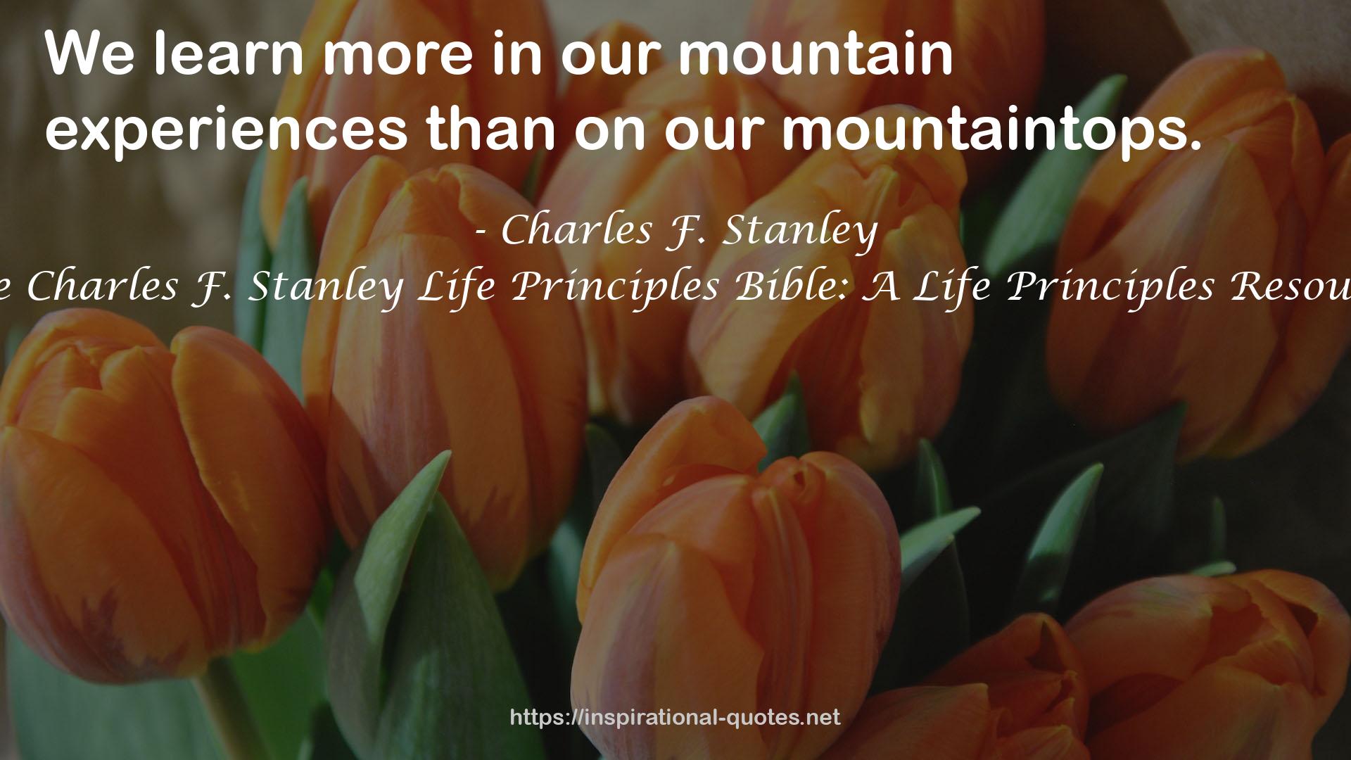 Charles F. Stanley QUOTES