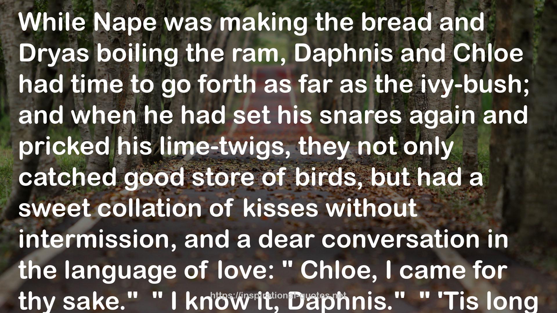 Daphnis  QUOTES